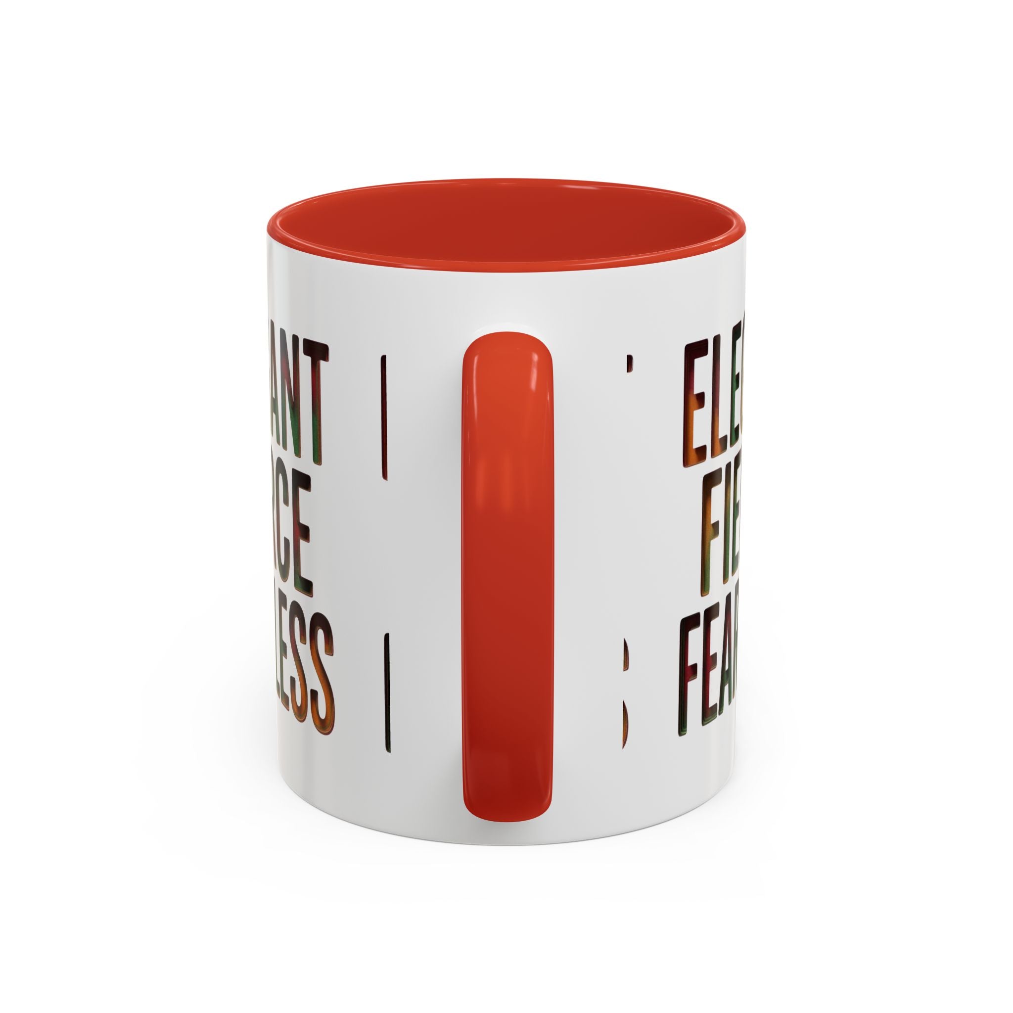 Elegant Fierce Fearless Coffee Mug — Inspirational Accent Mug (11/15oz)