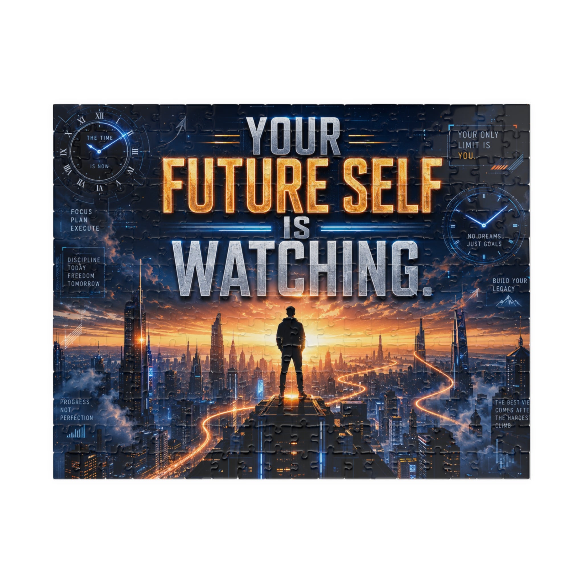 Motivational 'Your Future Self Is Watching' Puzzle (110–1014 pcs)