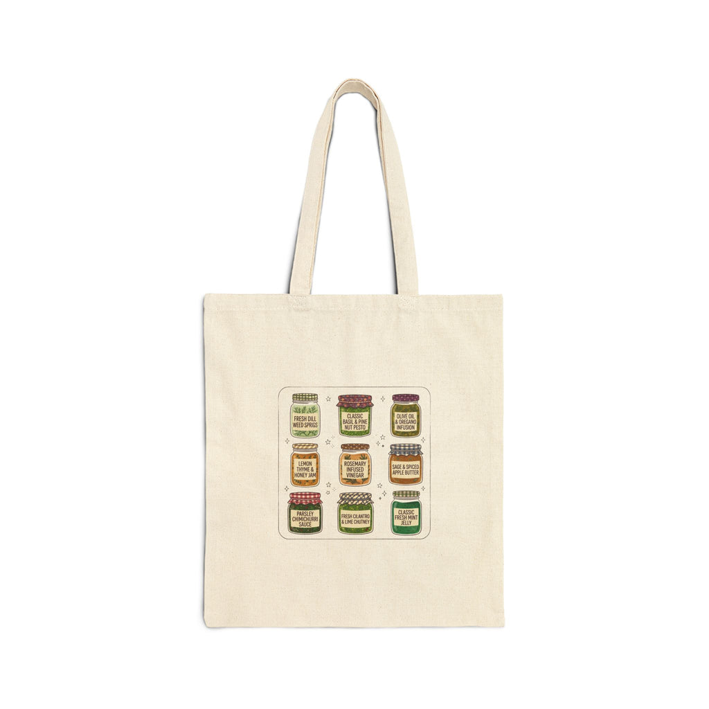 Retro Jam Jar Illustration Tote | Vintage Food Graphics, Diner Market Style