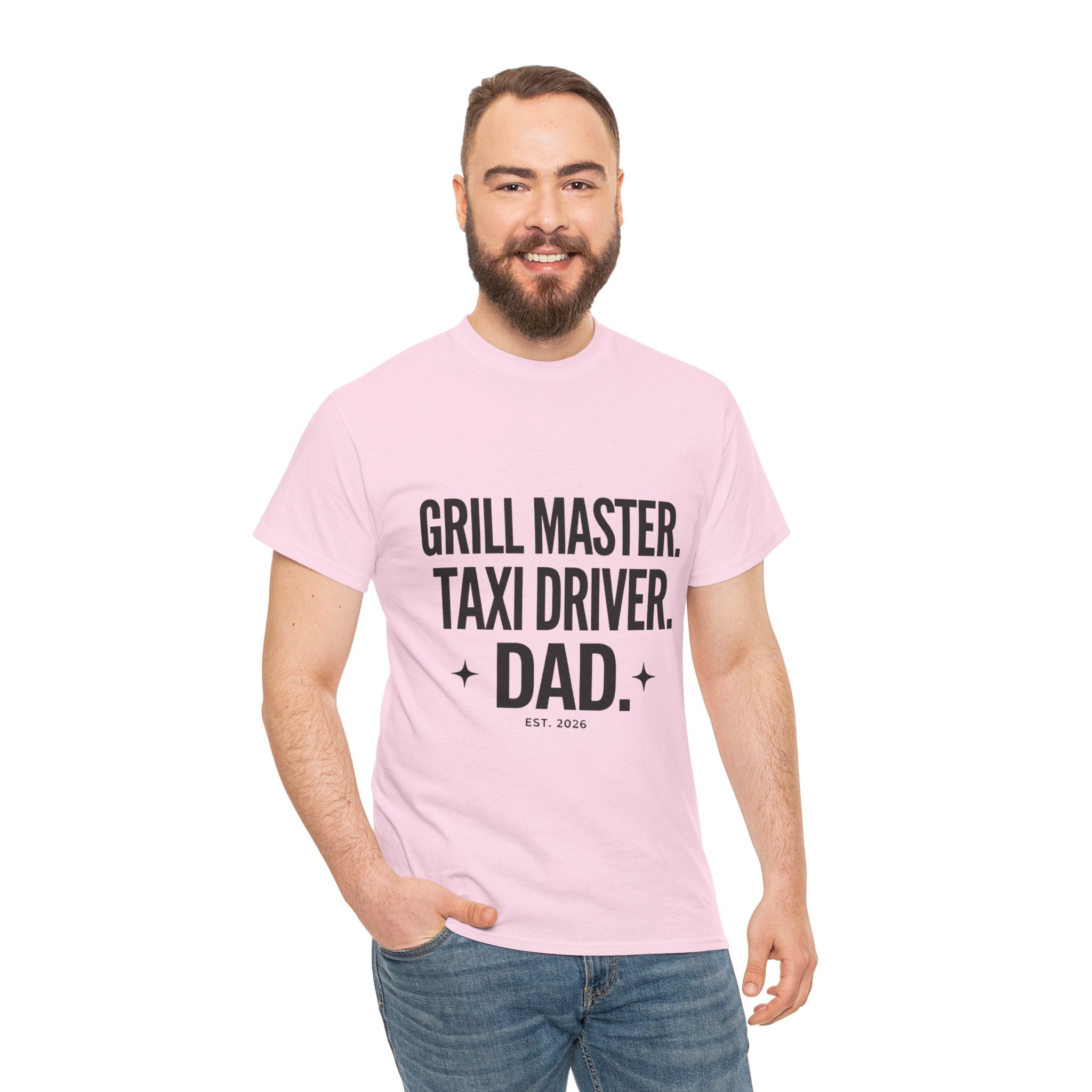Dad T‑Shirt - "Grill Master. Taxi Driver. Dad." Funny Father’s Day Tee