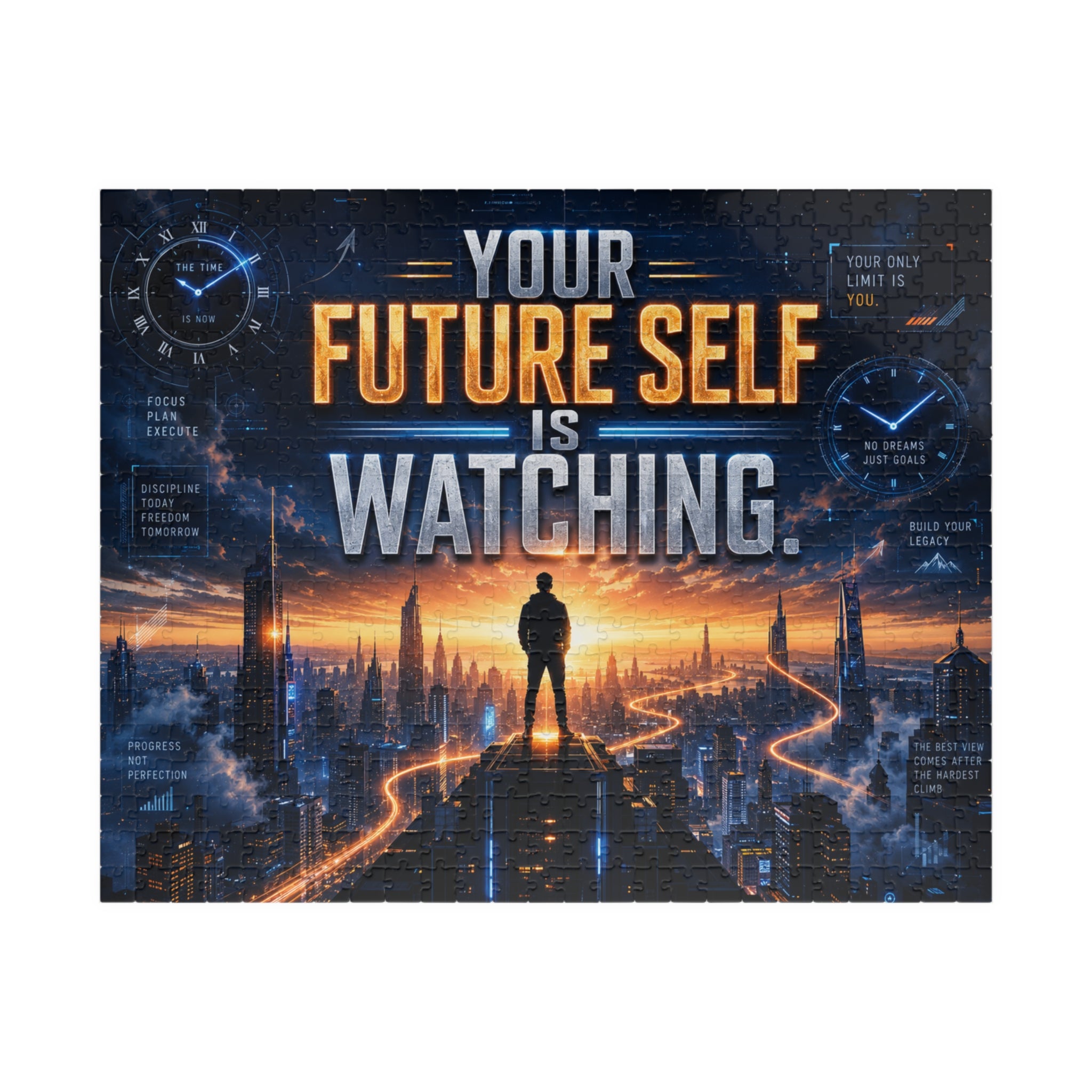 Motivational 'Your Future Self Is Watching' Puzzle (110–1014 pcs)
