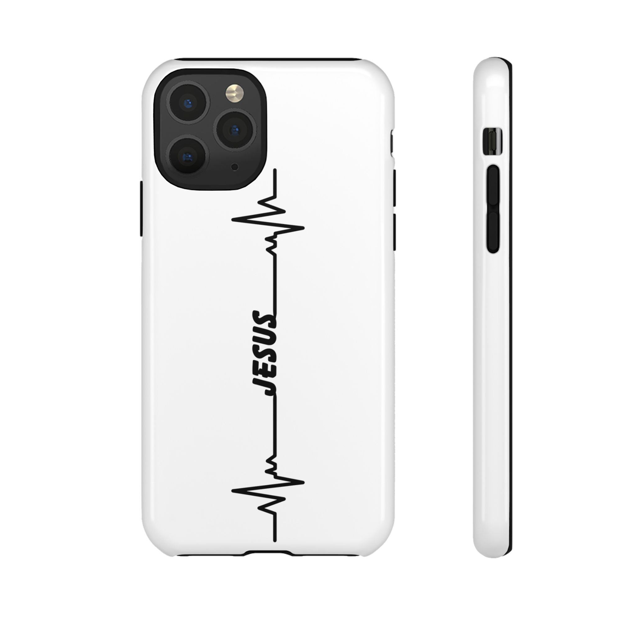 Jesus Heartbeat Phone Case — Christian Faith Protective Phone Cover