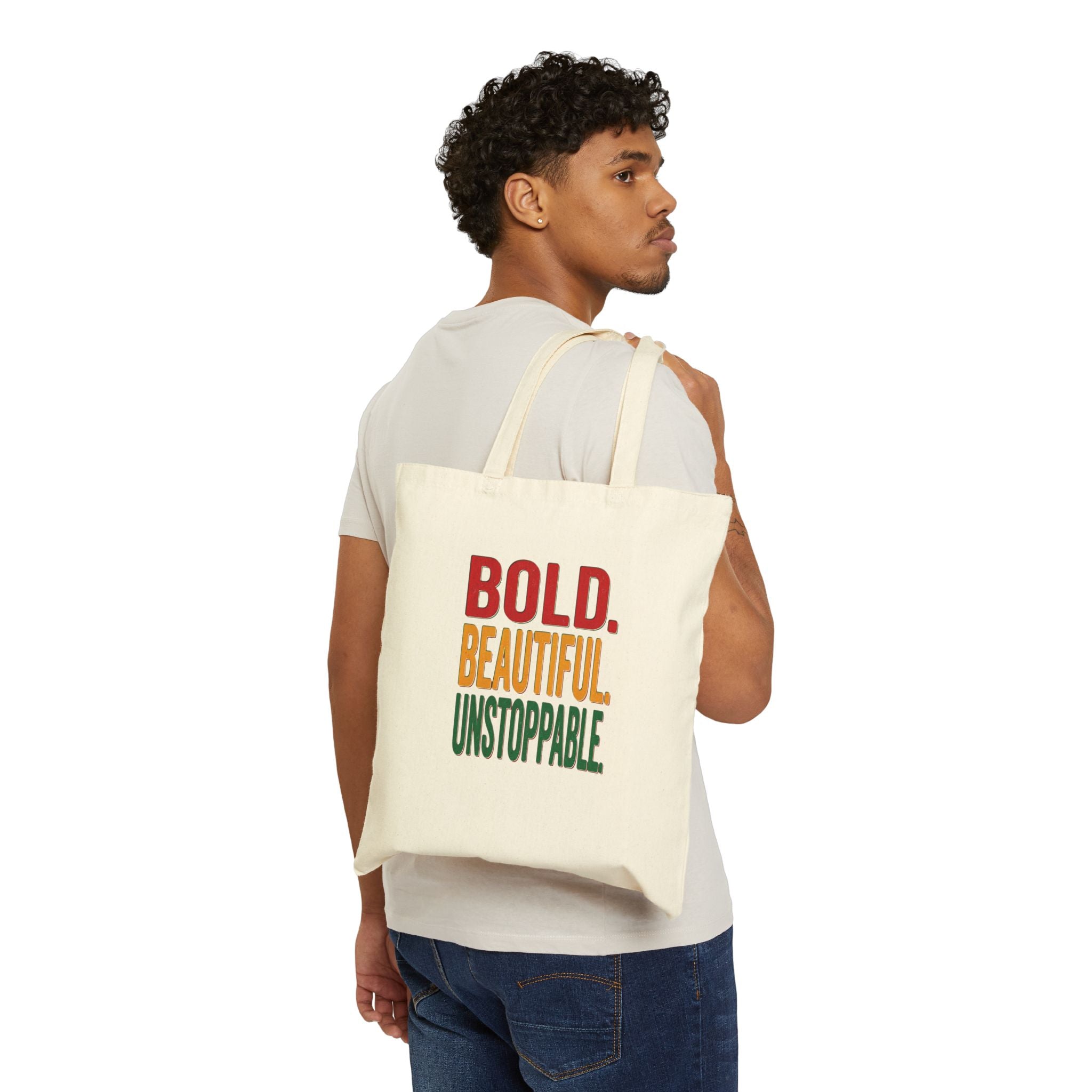 Bold Beautiful Unstoppable Tote | Juneteenth Pan-African Colors