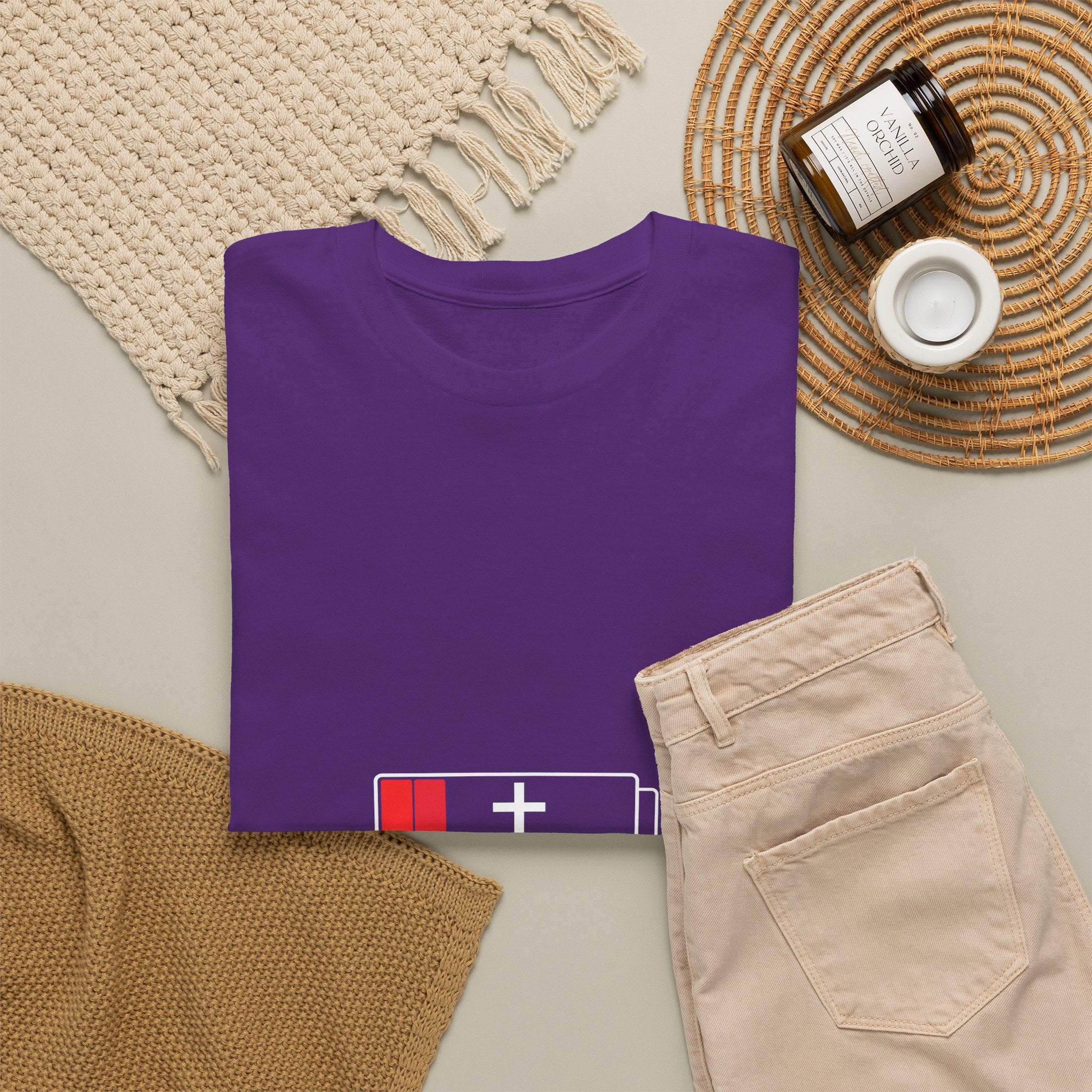Need Jesus Low Battery Christian T-Shirt