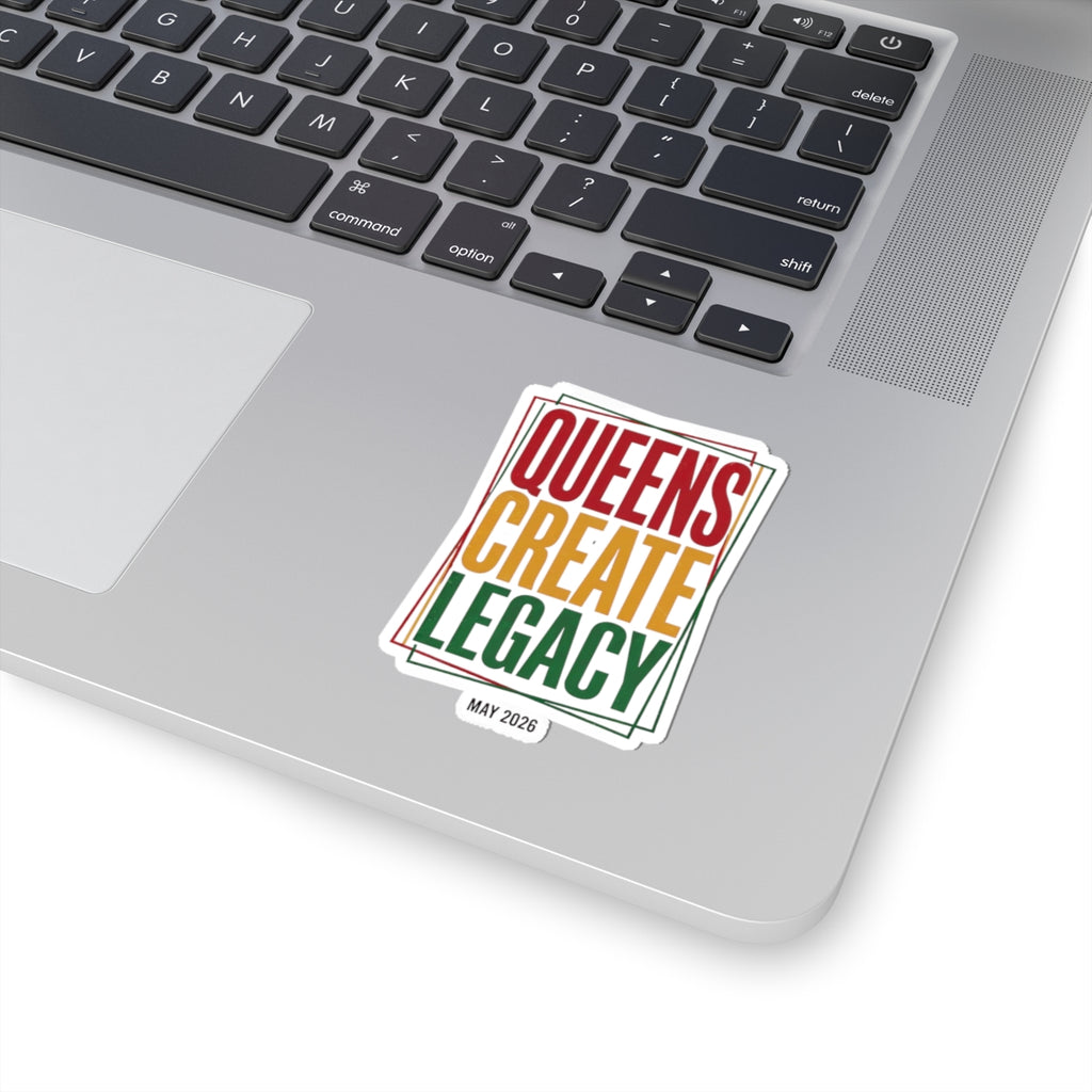 Queens Create Legacy Kiss-Cut Stickers | Juneteenth Pan-African Colors