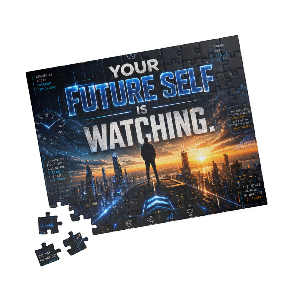 Motivational 'Your Future Self Is Watching' Jigsaw Puzzle — 520/1014-Piece