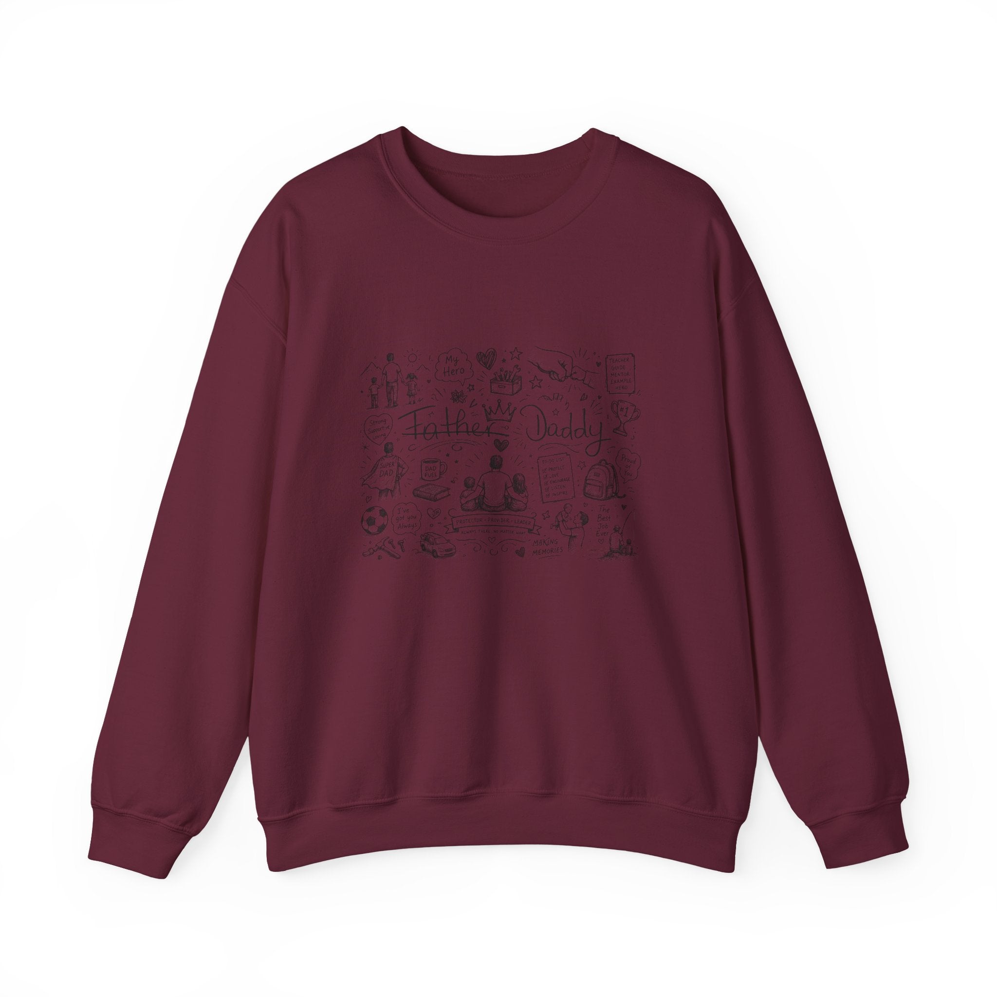 Father Daddy Doodle Crewneck Sweatshirt