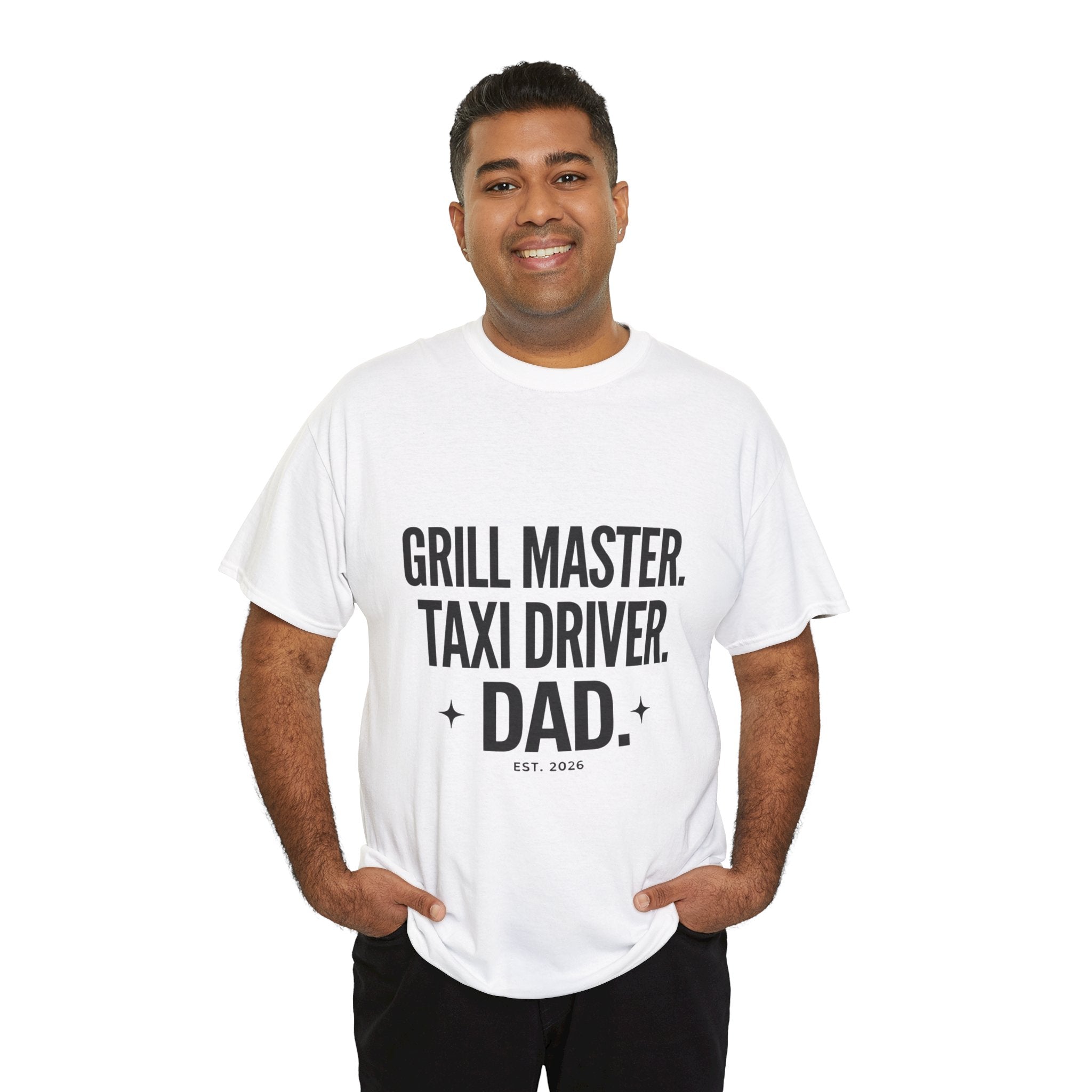 Dad T‑Shirt - "Grill Master. Taxi Driver. Dad." Funny Father’s Day Tee