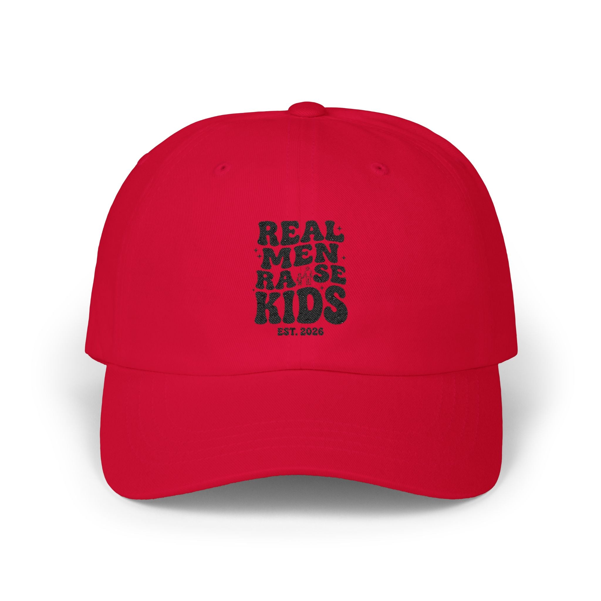Dad Cap – “Real Men Raise Kids” Embroidered Baseball Hat