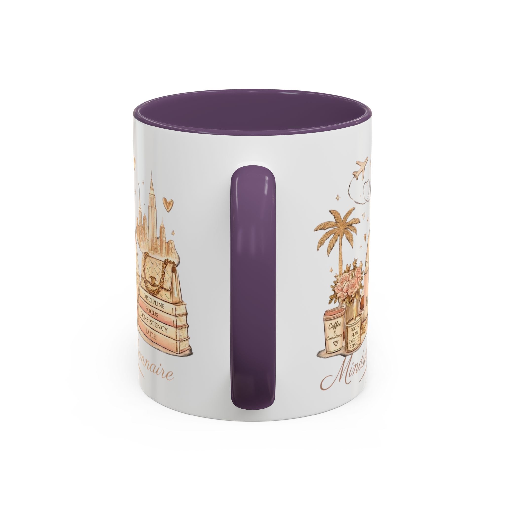 Mindset: Billionaire Accent Coffee Mug — Inspirational Luxury Travel Design (11/15 oz)