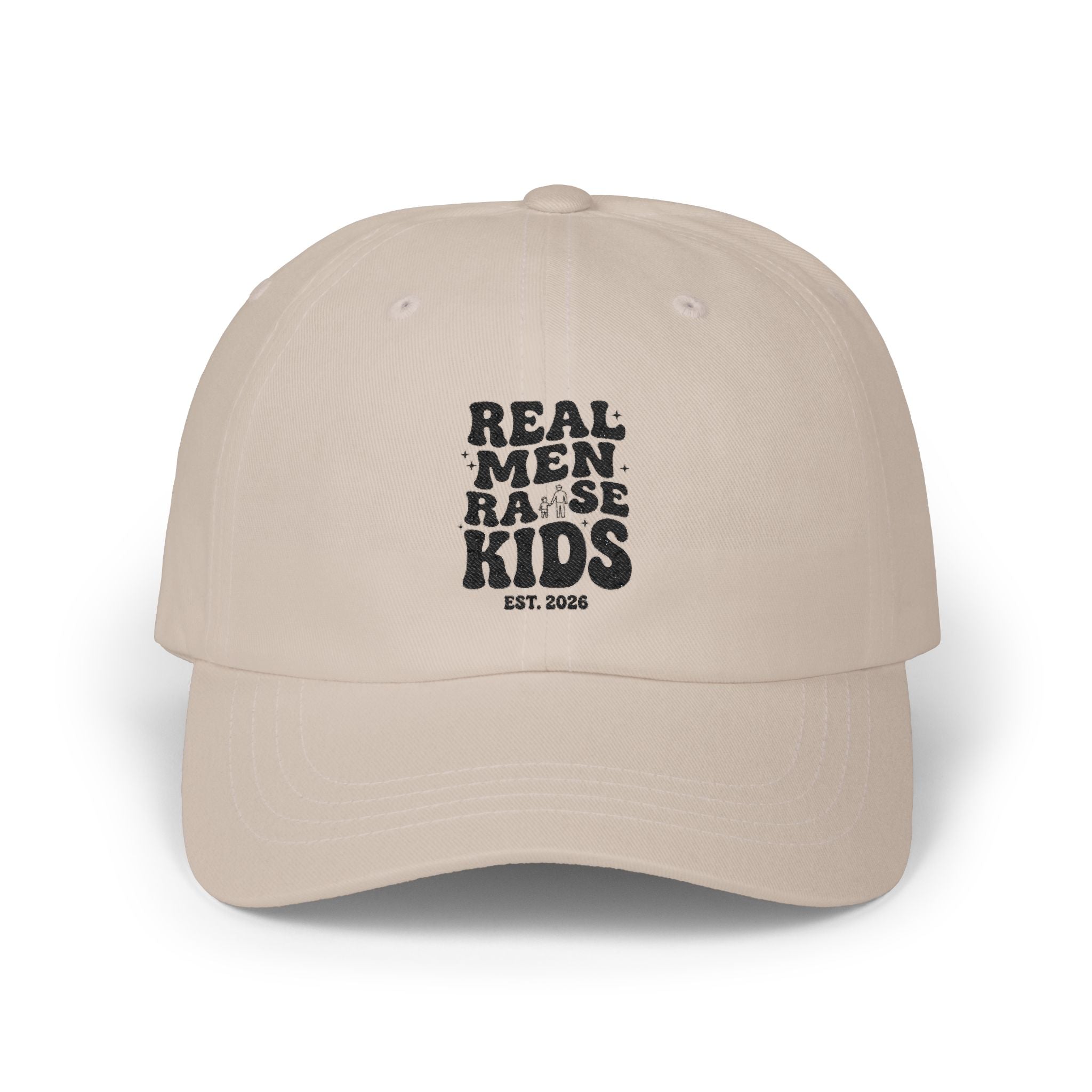 Dad Cap – “Real Men Raise Kids” Embroidered Baseball Hat