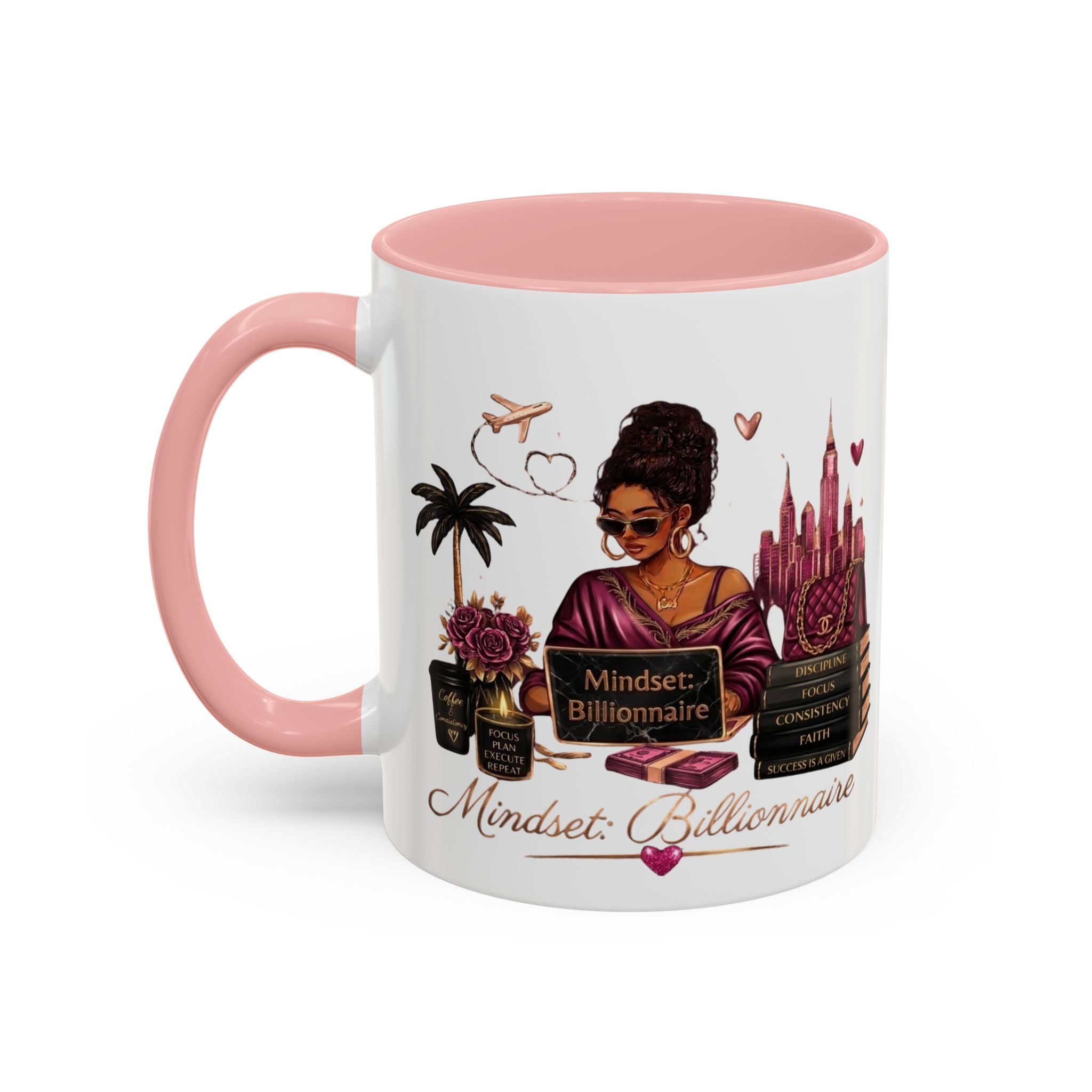 Mindset Billionaire Coffee Mug — Empowerment Coffee Cup for Ambitious Women