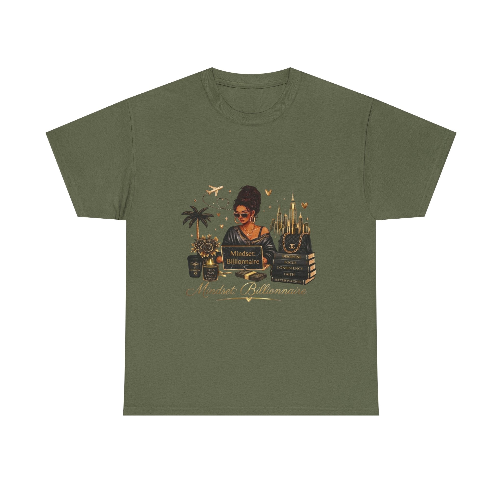 Millionnaire Mindset T-Shirt — Hustler Entrepreneur Motivational Tee