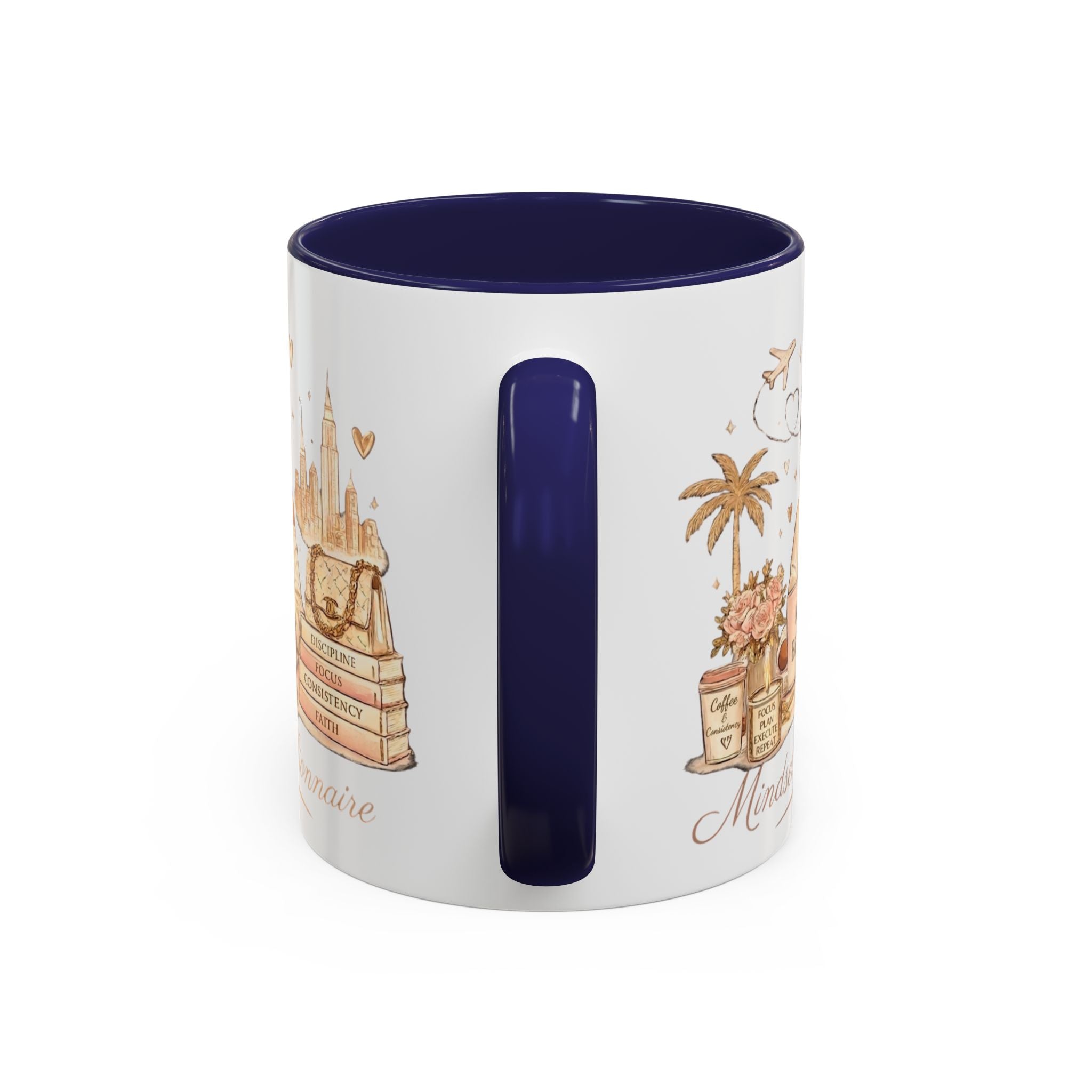 Mindset: Billionaire Accent Coffee Mug — Inspirational Luxury Travel Design (11/15 oz)