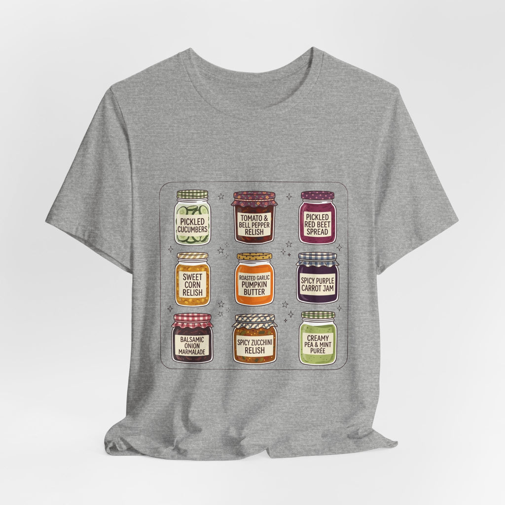 Retro Pantry Jar Illustration T-Shirt | Vintage Food Graphics, Diner Style