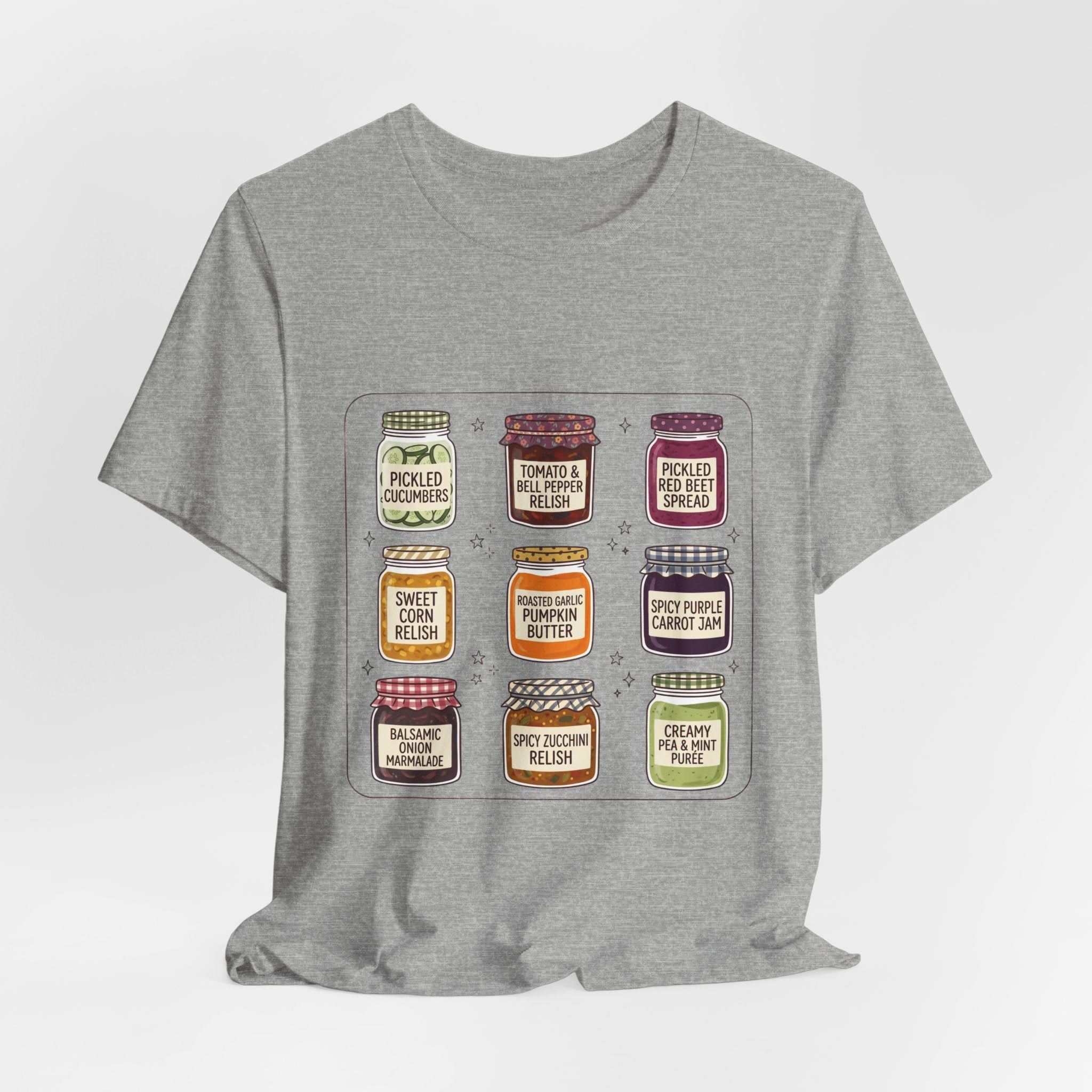 Retro Pantry Jar Illustration T-Shirt | Vintage Food Graphics, Diner Style