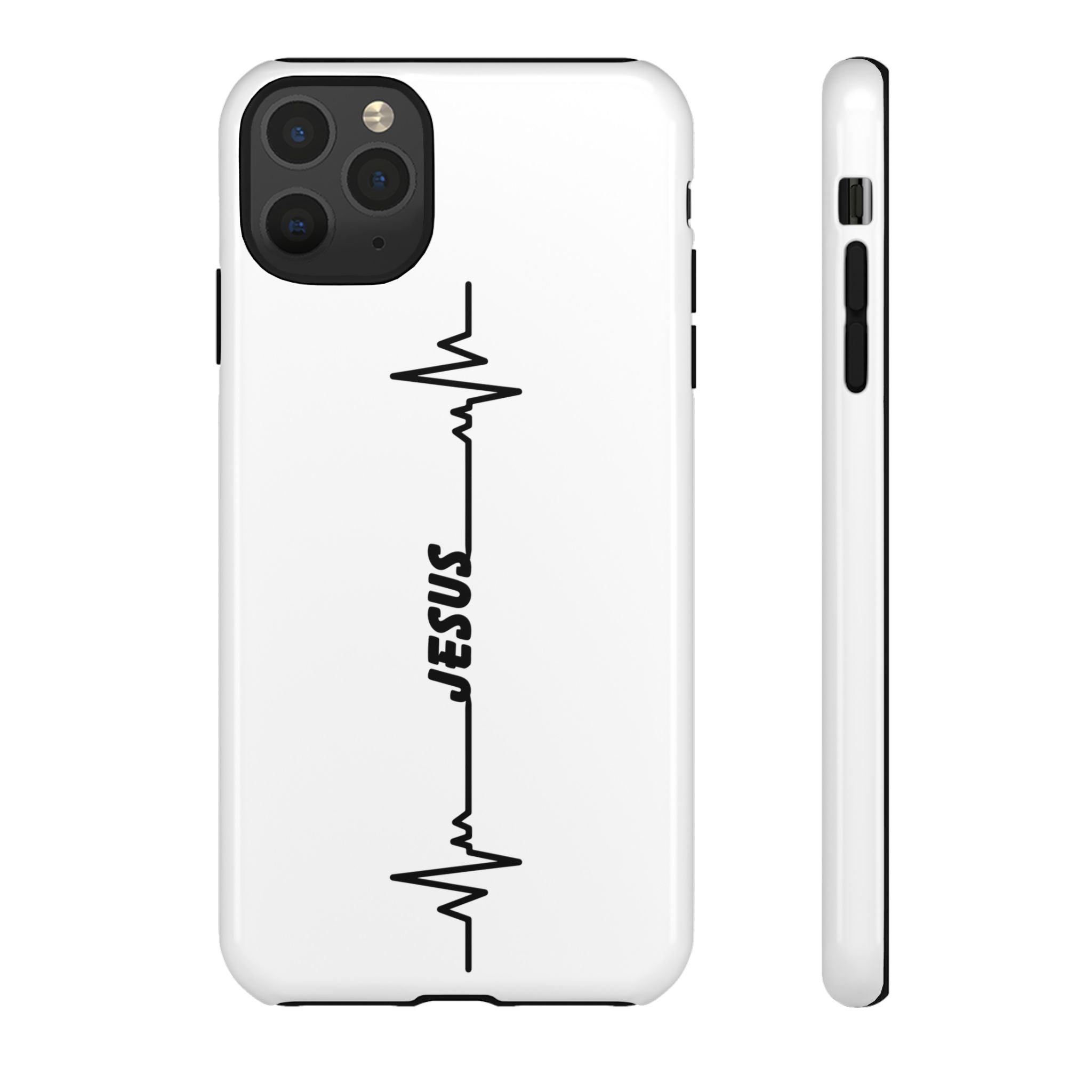 Jesus Heartbeat Phone Case — Christian Faith Protective Phone Cover