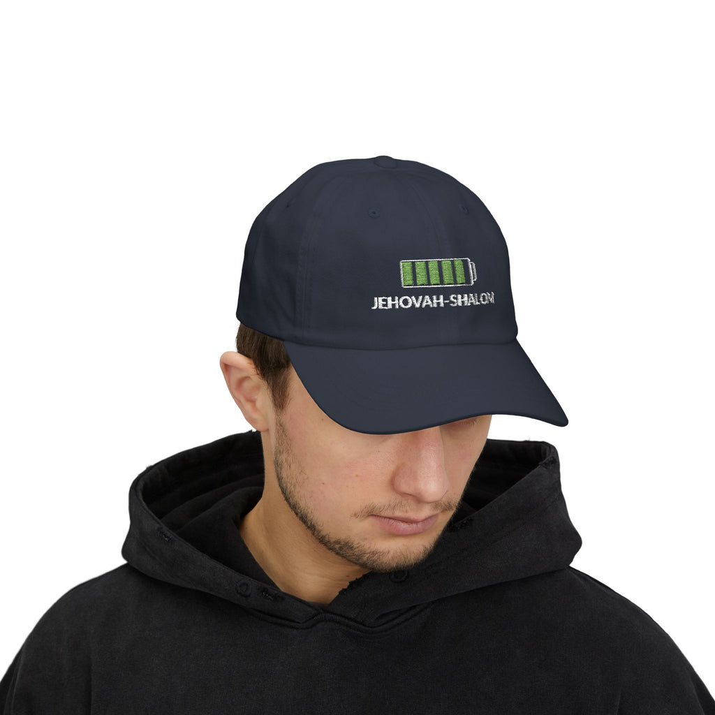 Jehovah Shalom Battery Icon Dad Cap