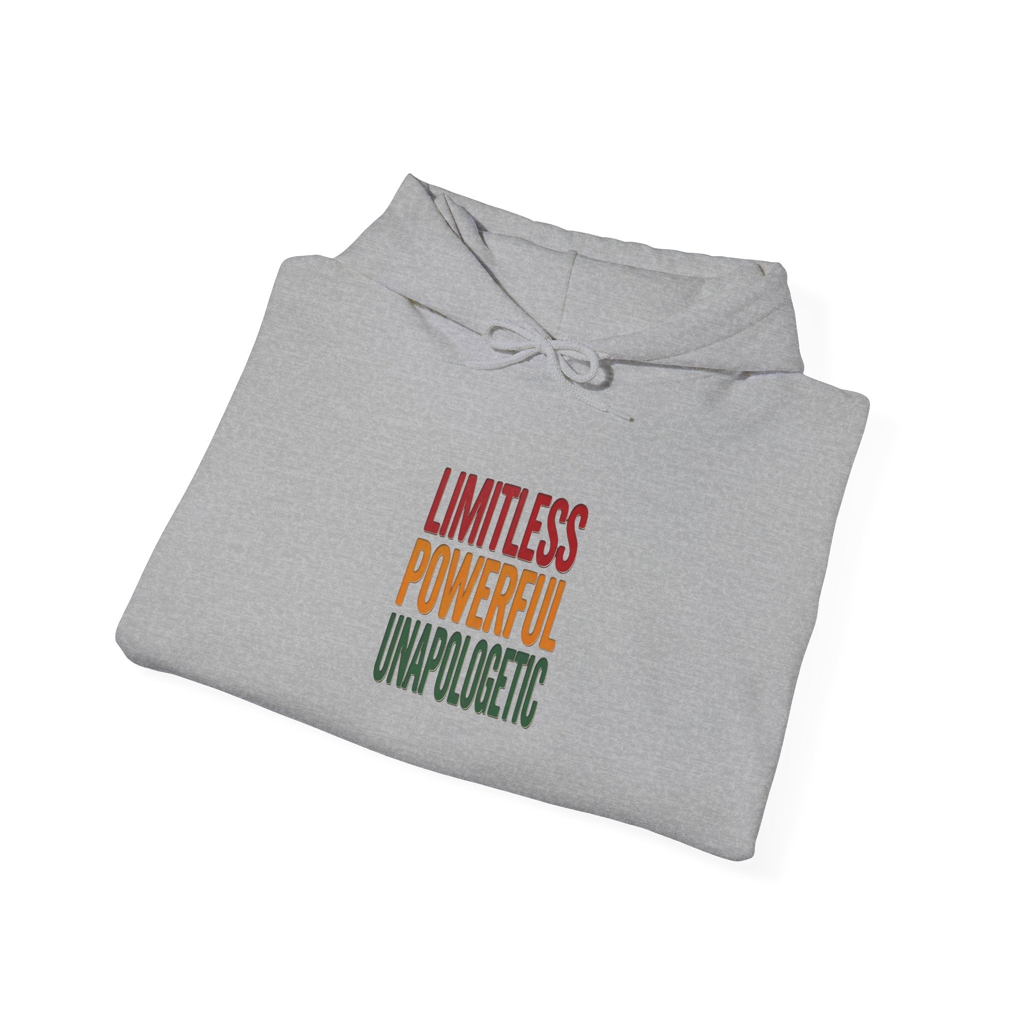 Limitless Powerful Unapologetic Hoodie | Juneteenth, Pan-African Colors