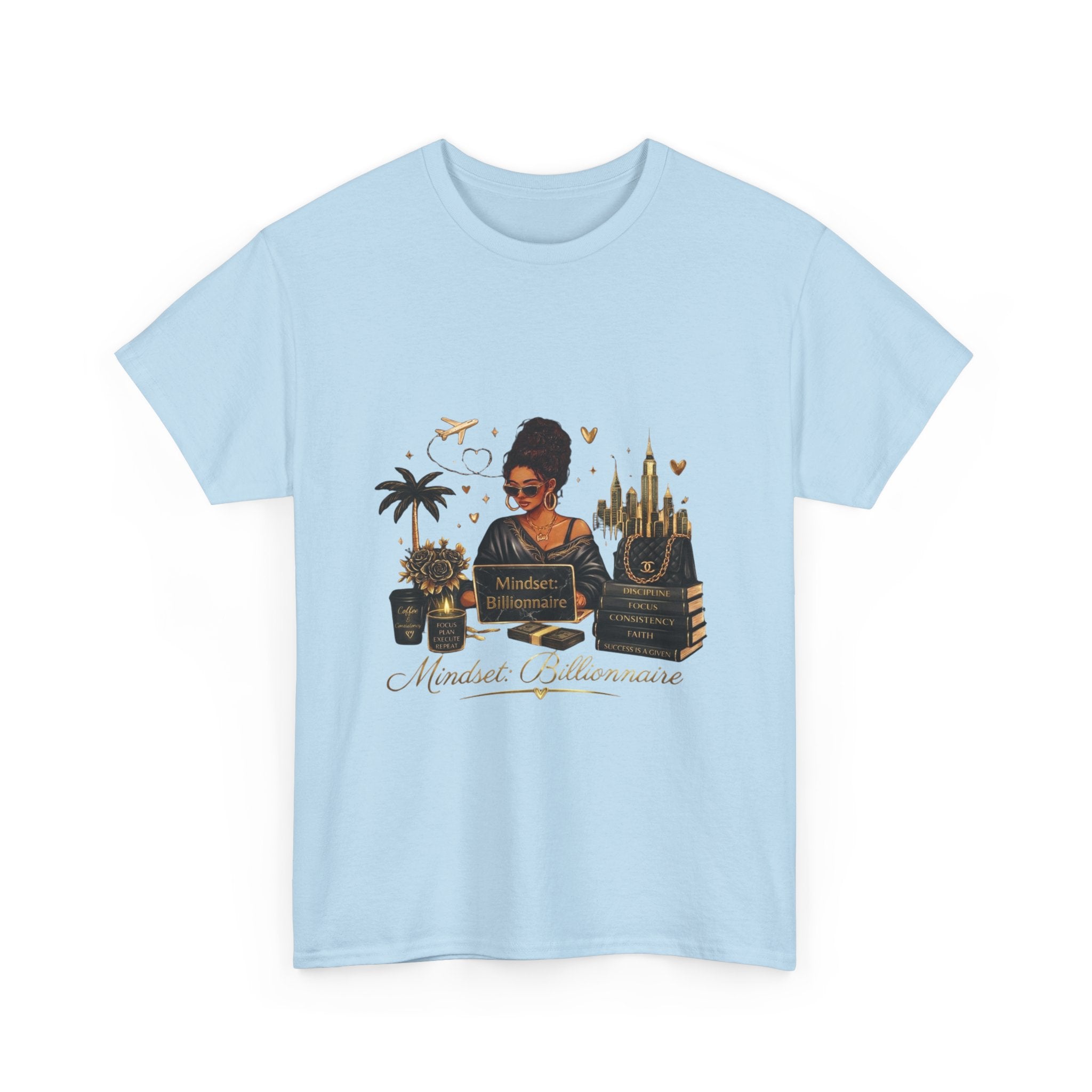 Millionnaire Mindset T-Shirt — Hustler Entrepreneur Motivational Tee