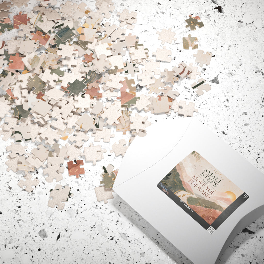 Motivational Puzzle — "Small Steps Still Moves You Forward" Inspirational Jigsaw (110–1014 pcs)