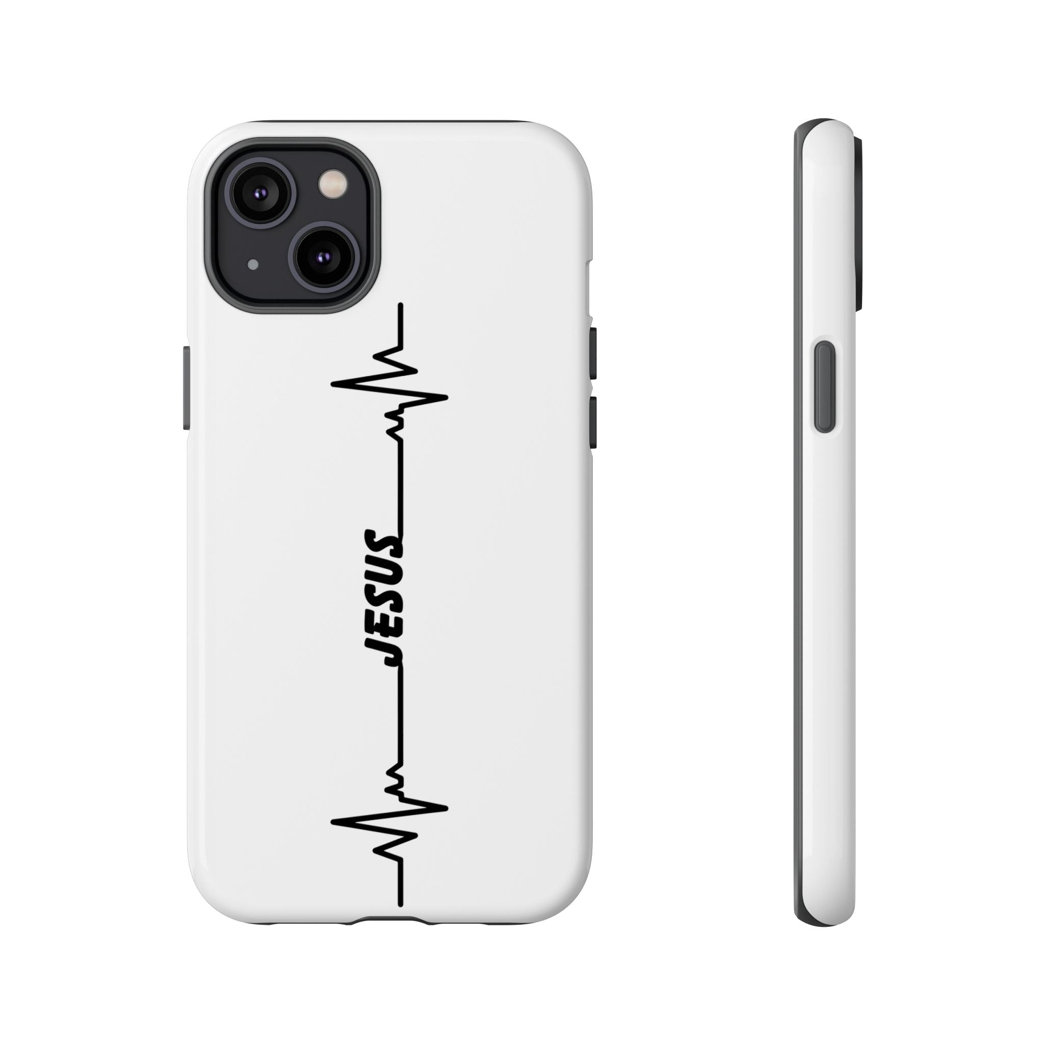 Jesus Heartbeat Phone Case — Christian Faith Protective Phone Cover