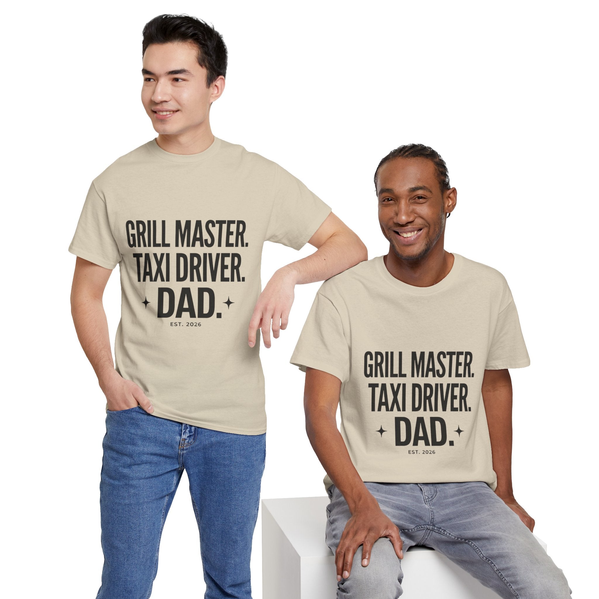 Dad T‑Shirt - "Grill Master. Taxi Driver. Dad." Funny Father’s Day Tee