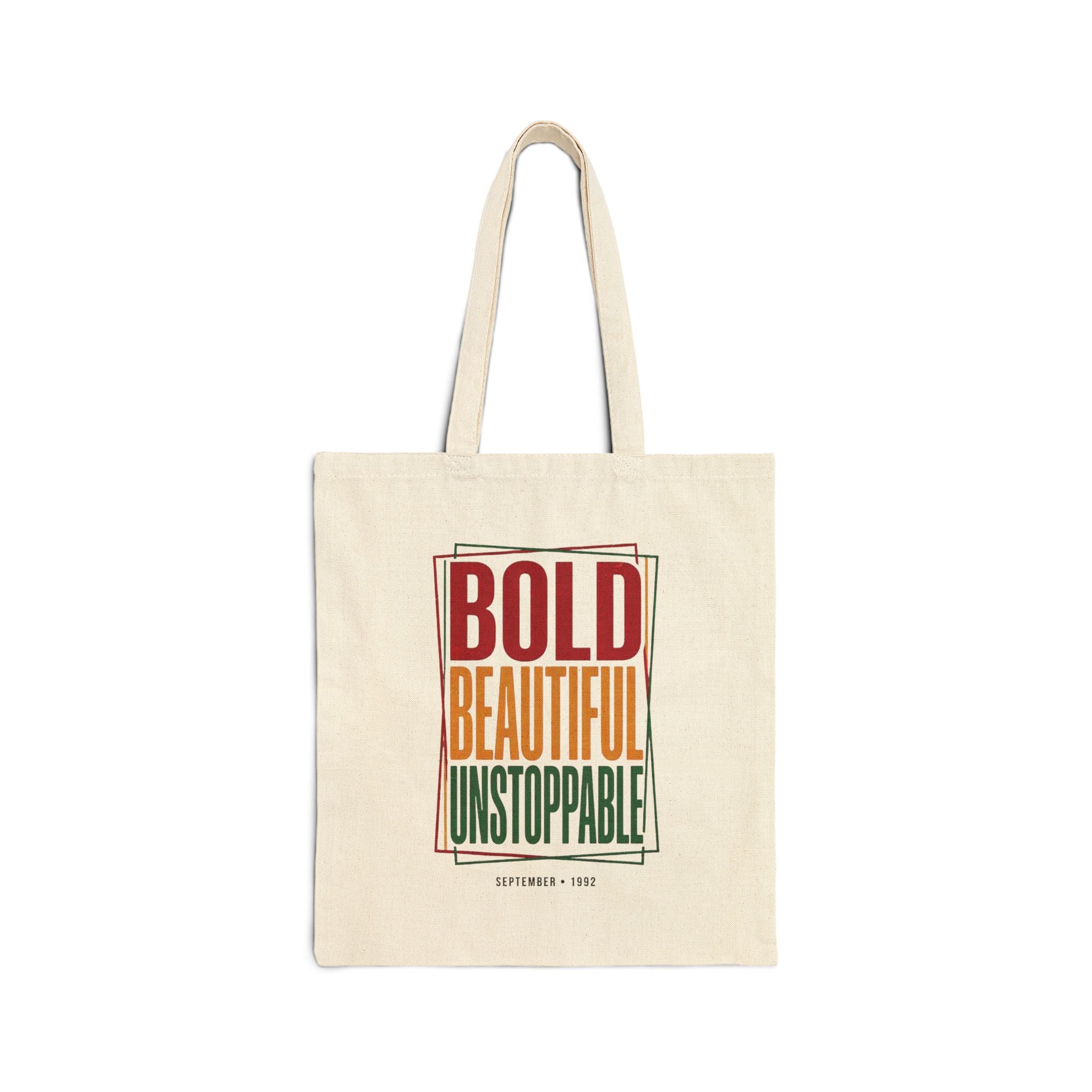 Bold Beautiful Unstoppable Tote | Juneteenth Pan-African Colors 1865