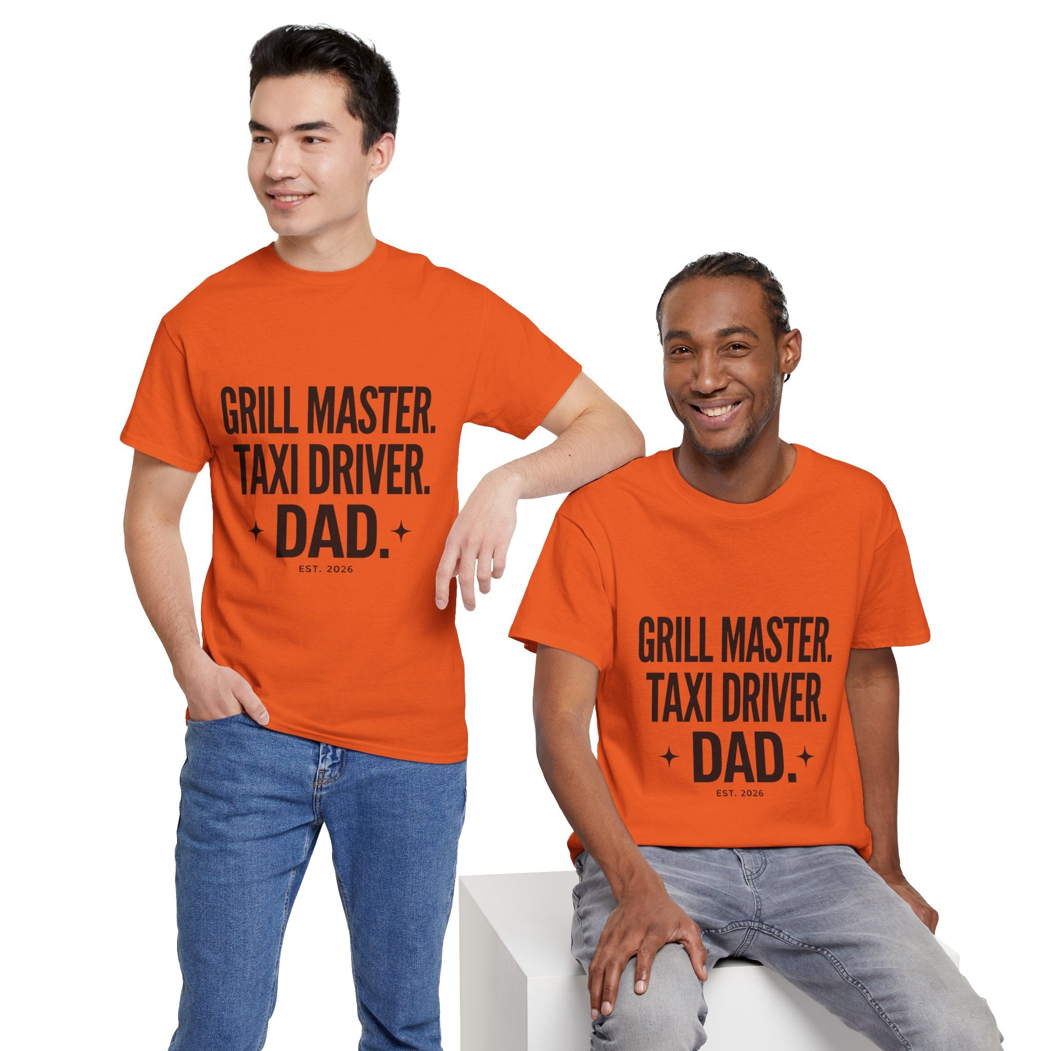 Dad T‑Shirt - "Grill Master. Taxi Driver. Dad." Funny Father’s Day Tee