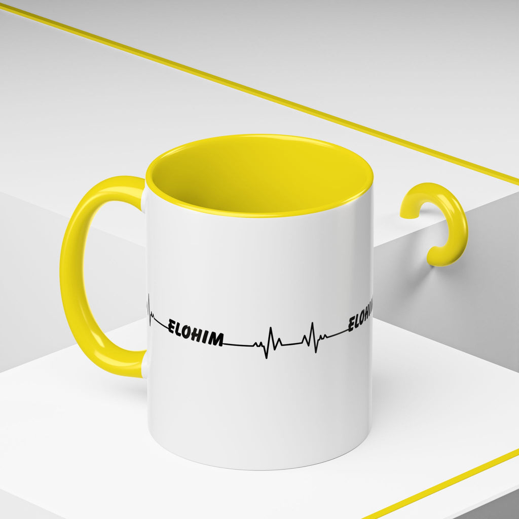 Elohim Heartbeat Accent Coffee Mug — 11/15oz