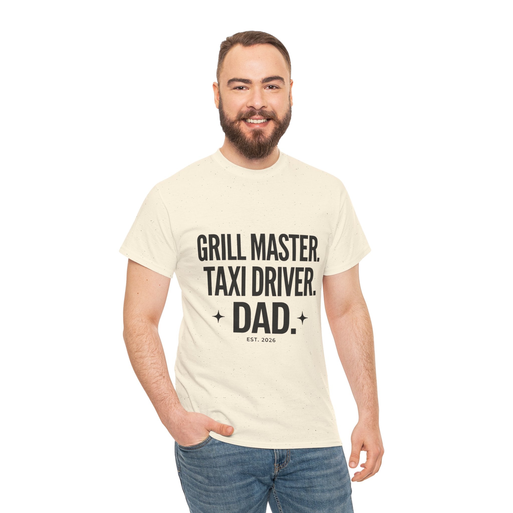 Dad T‑Shirt - "Grill Master. Taxi Driver. Dad." Funny Father’s Day Tee