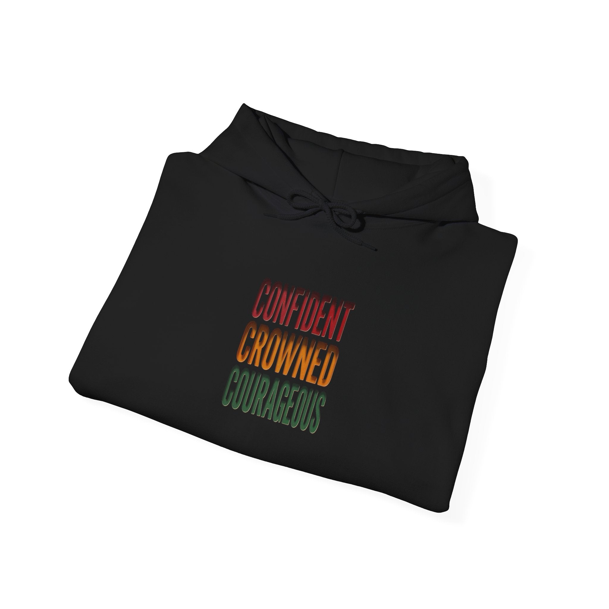 Confident Crowned Courageous Hoodie | Juneteenth Pan-African 1865 Freedom