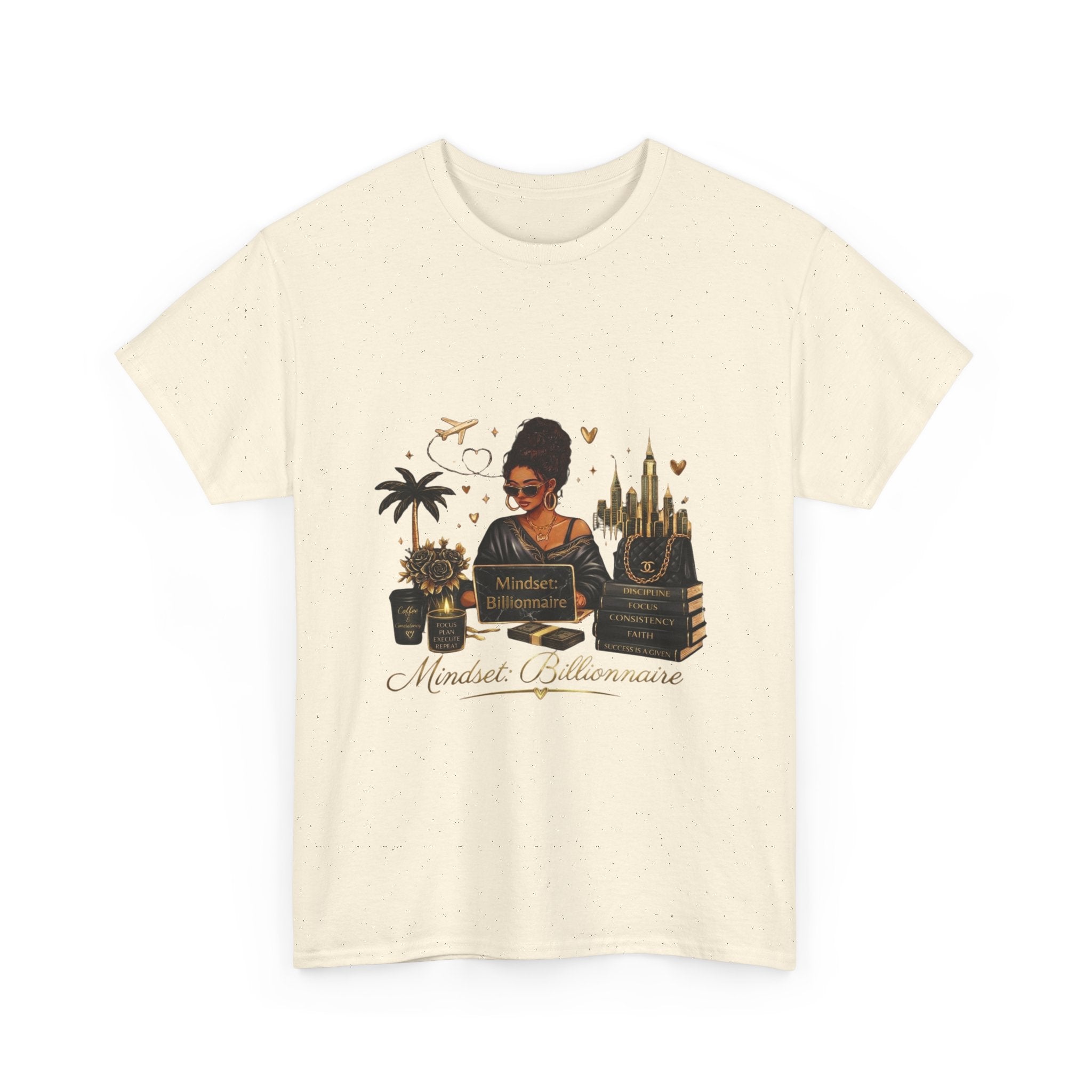 Millionnaire Mindset T-Shirt — Hustler Entrepreneur Motivational Tee