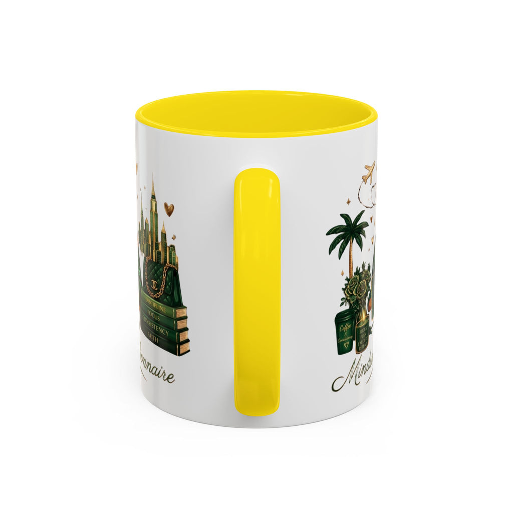 Mindset: Billionaire Accent Coffee Mug — Inspirational Black Woman Design