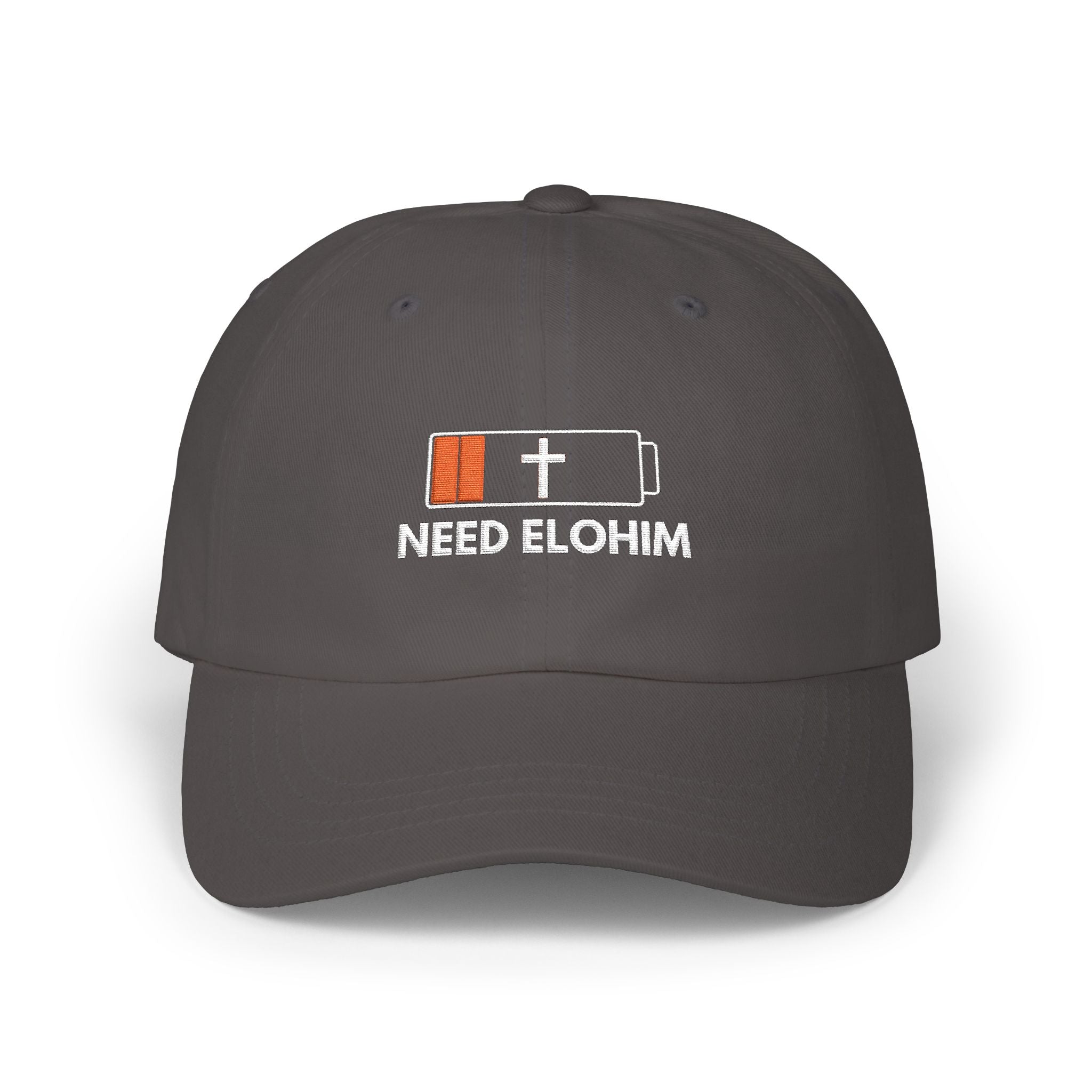 Need Elohim Dad Cap — Low Battery Faith Baseball Hat