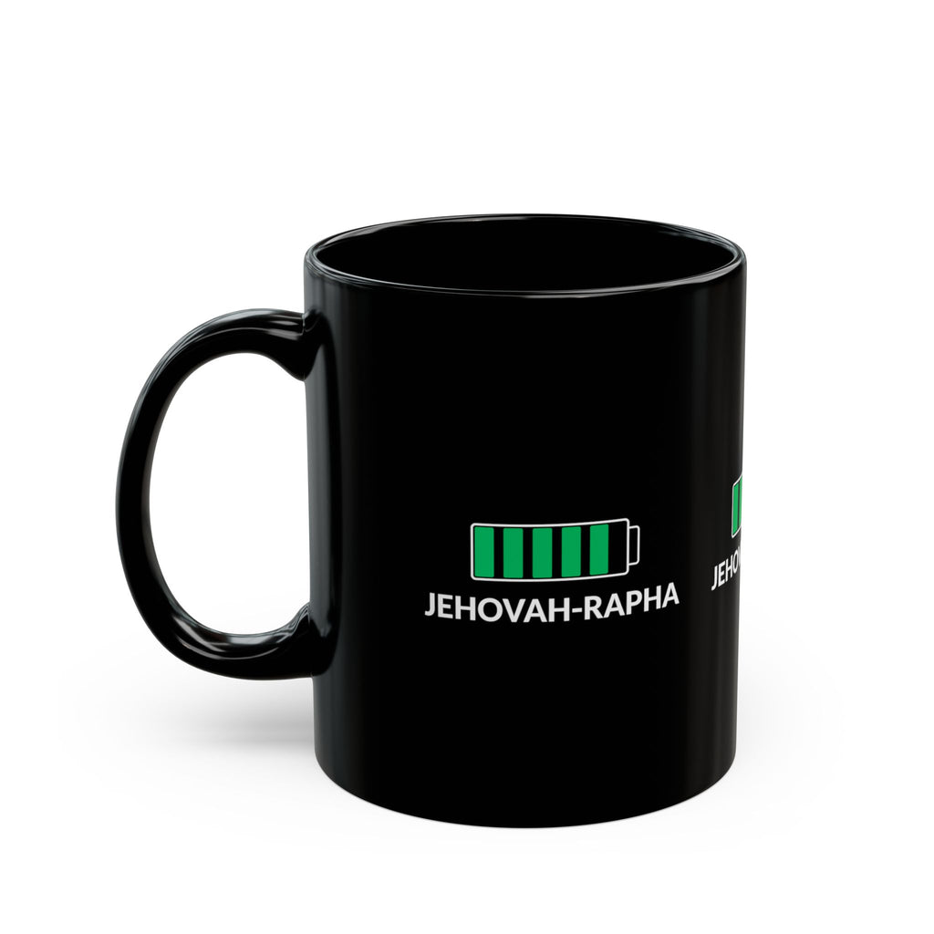Jehovah-Rapha Battery Mug — Christian Faith Coffee Cup
