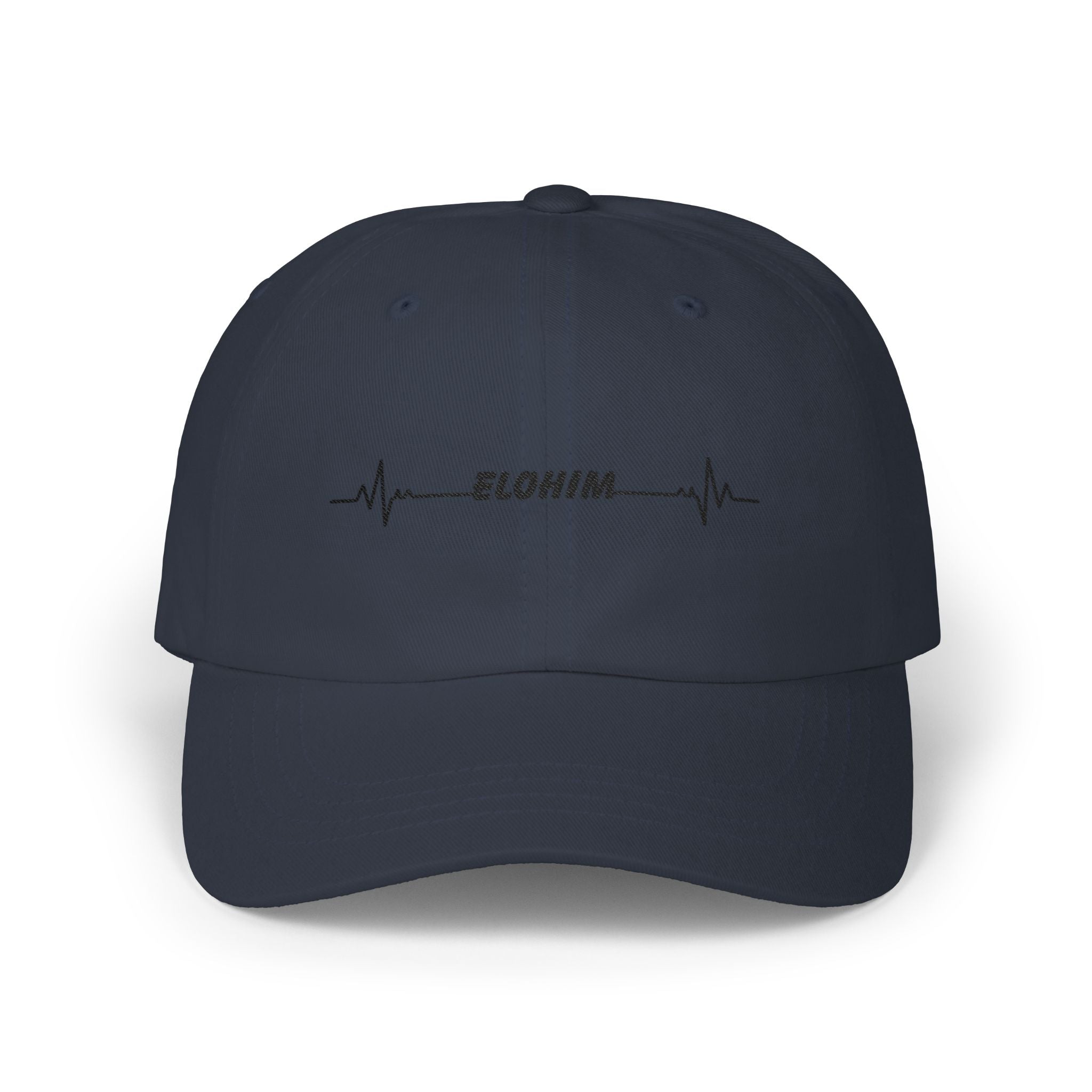 Elohim Heartbeat Dad Cap — Embroidered Spiritual Baseball Hat