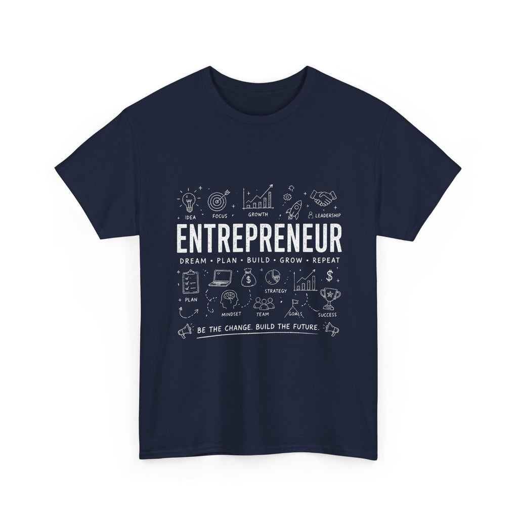 Entrepreneur Doodle T-Shirt — Hustle, Motivation & Hard Work Tee
