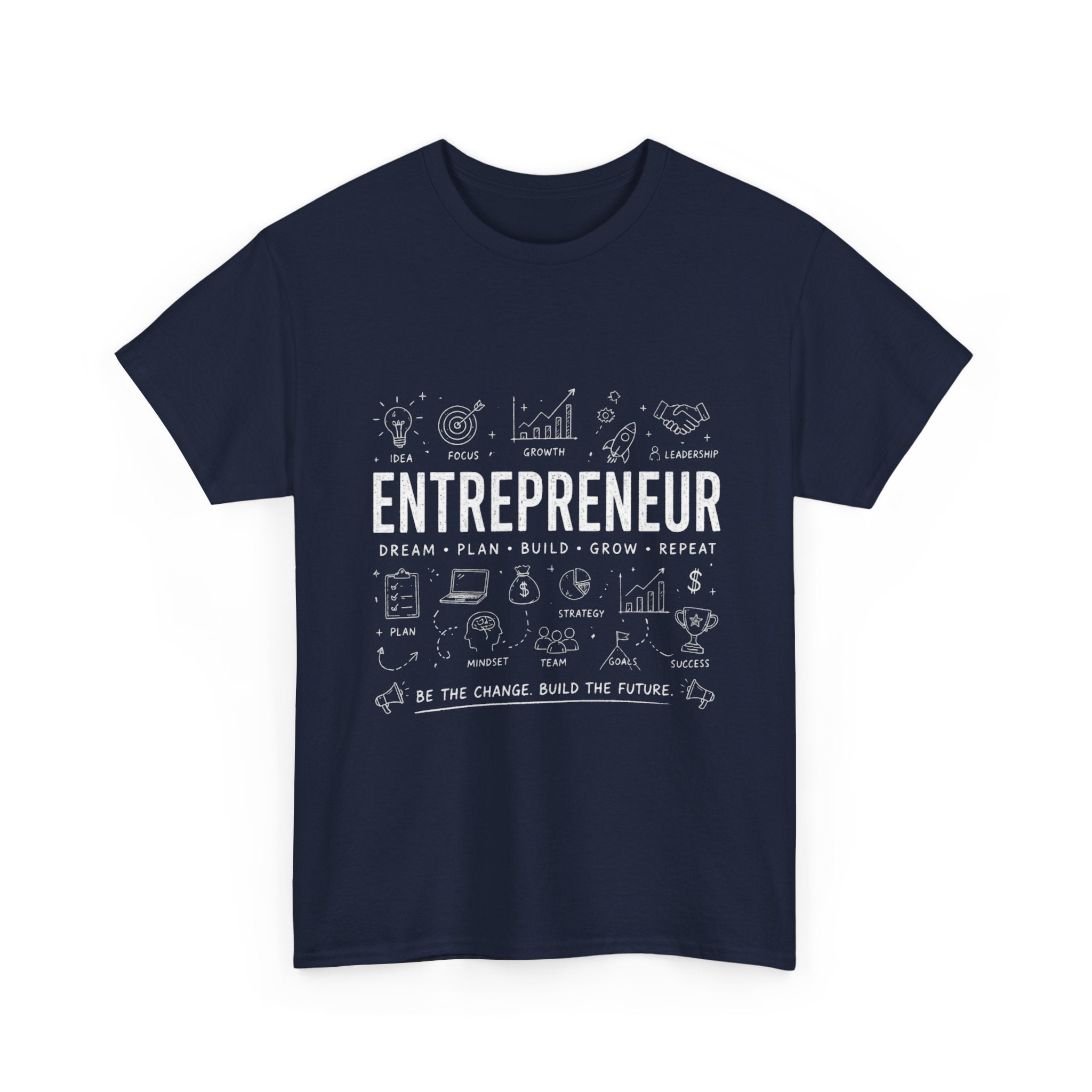 Entrepreneur Doodle T-Shirt — Hustle, Motivation & Hard Work Tee