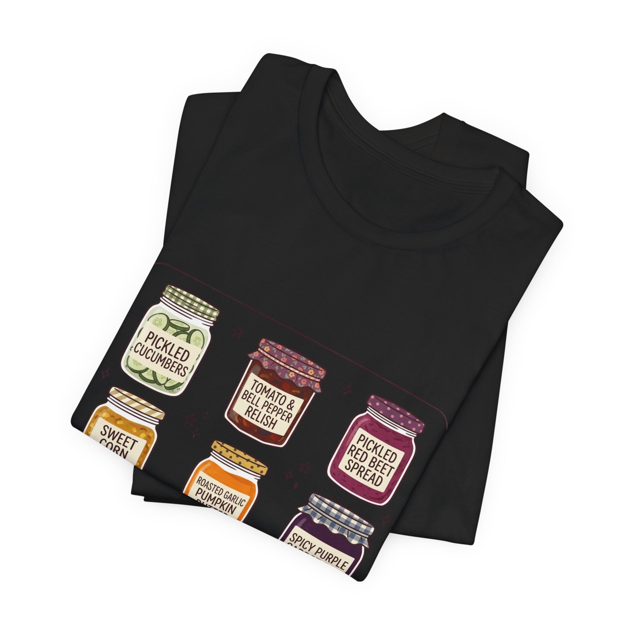 Retro Pantry Jar Illustration T-Shirt | Vintage Food Graphics, Diner Style
