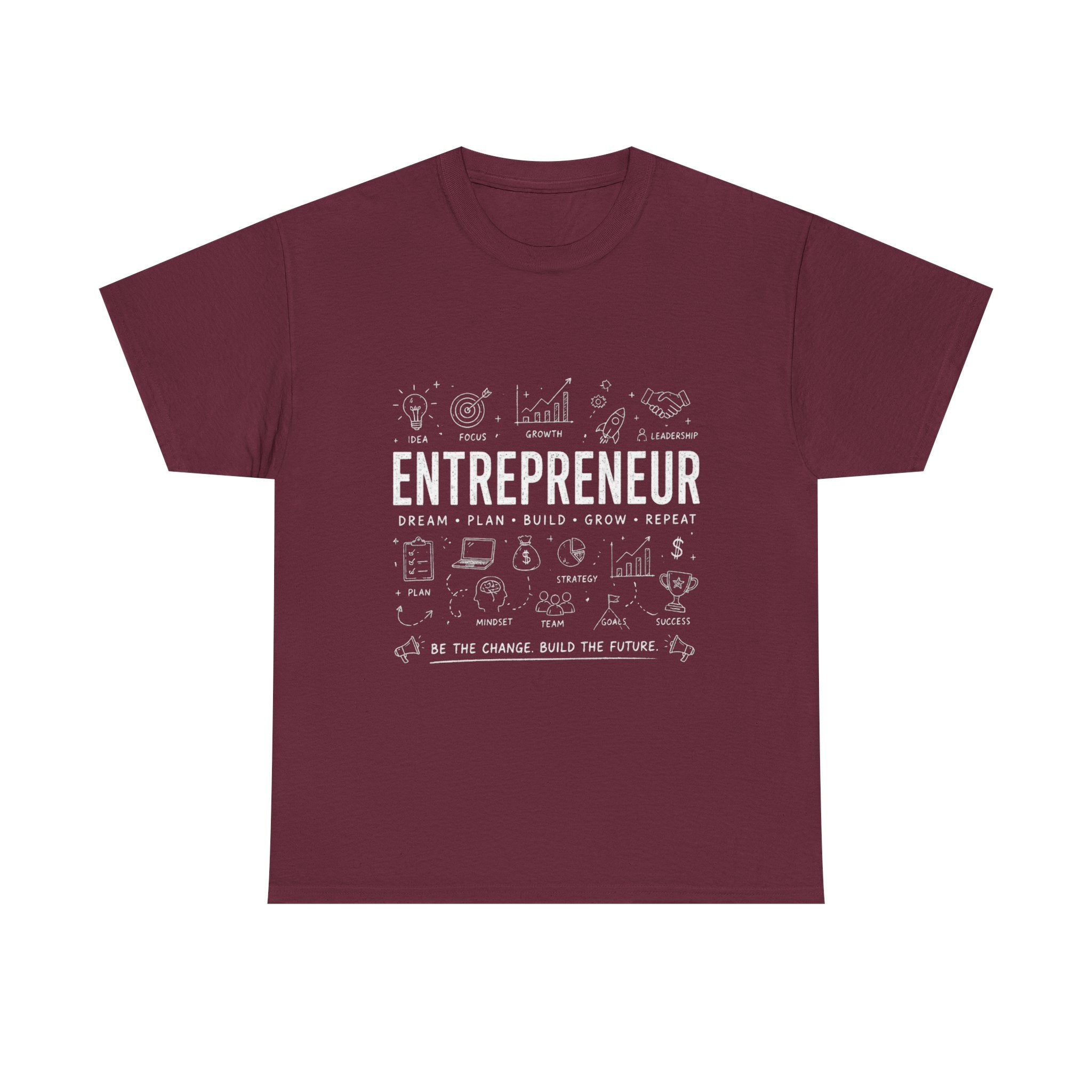 Entrepreneur Doodle T-Shirt — Hustle, Motivation & Hard Work Tee