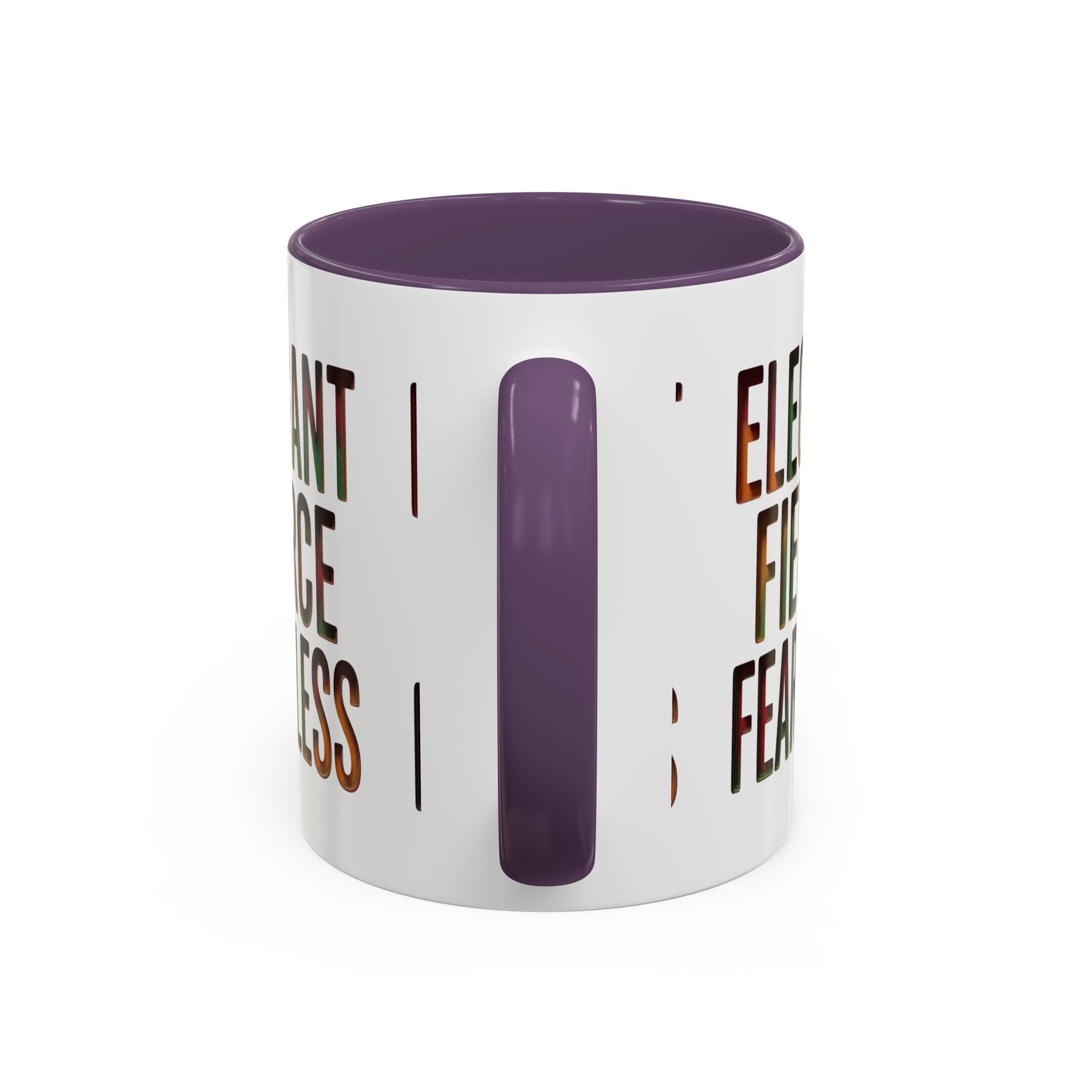 Elegant Fierce Fearless Coffee Mug — Inspirational Accent Mug (11/15oz)