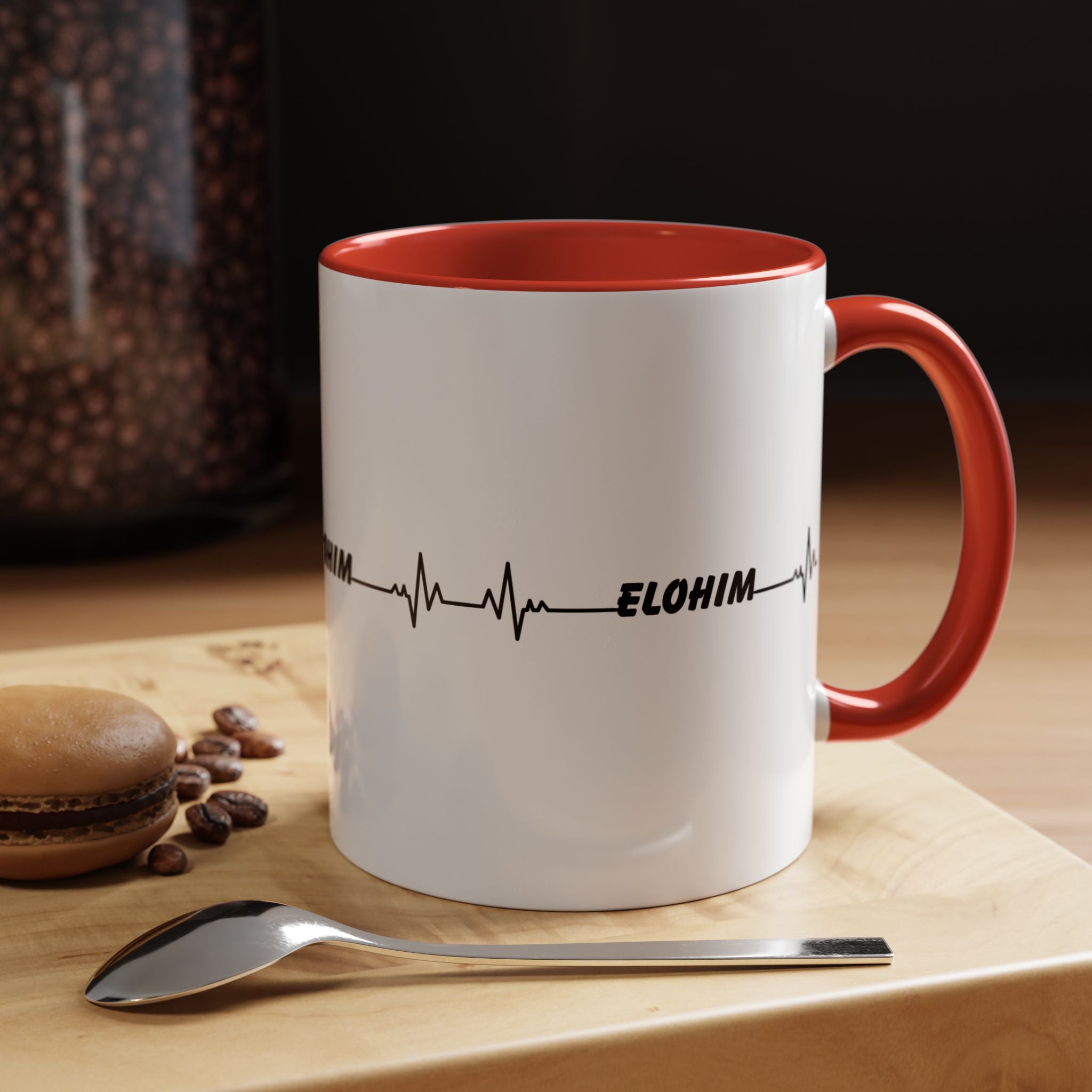 Elohim Heartbeat Accent Coffee Mug — 11/15oz
