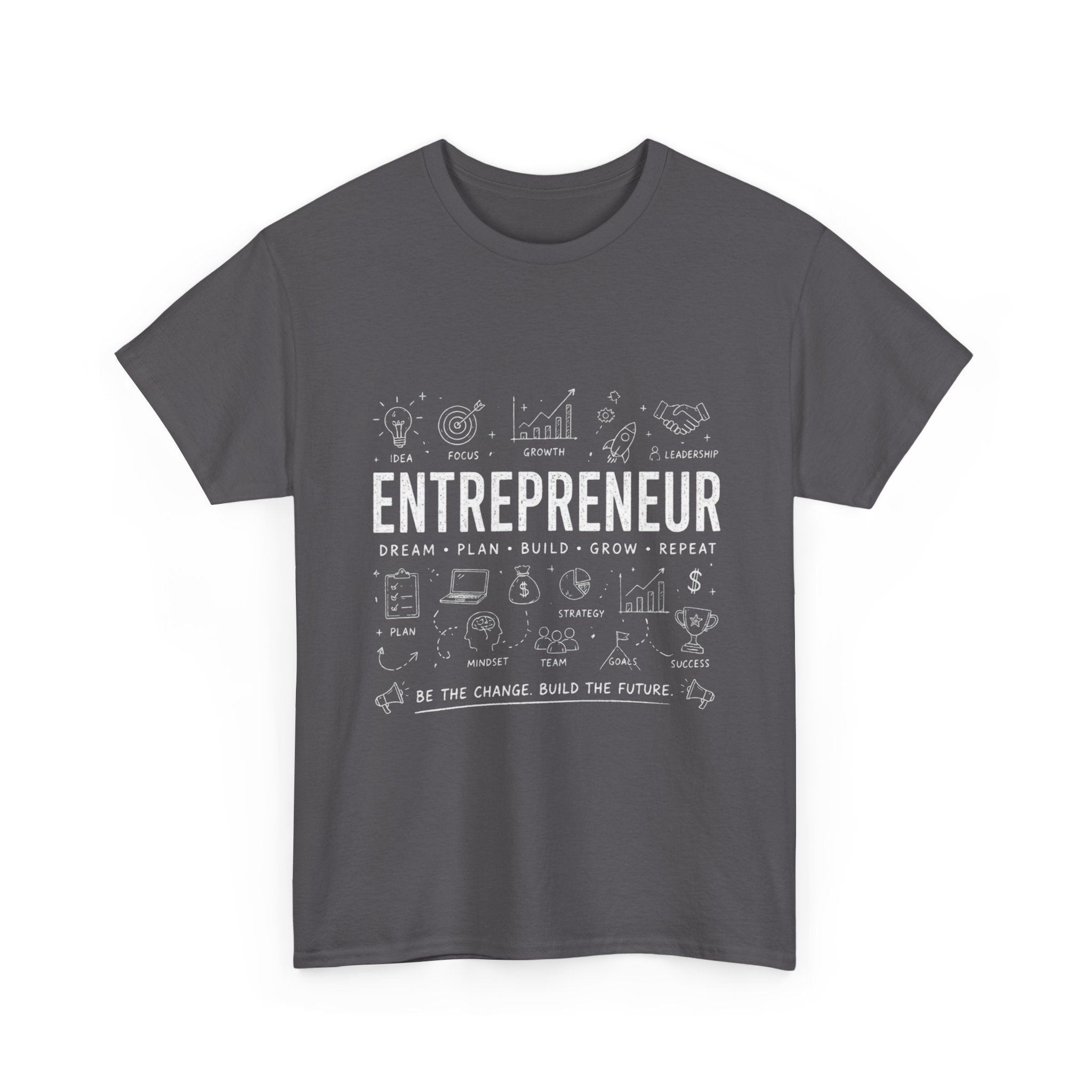 Entrepreneur Doodle T-Shirt — Hustle, Motivation & Hard Work Tee