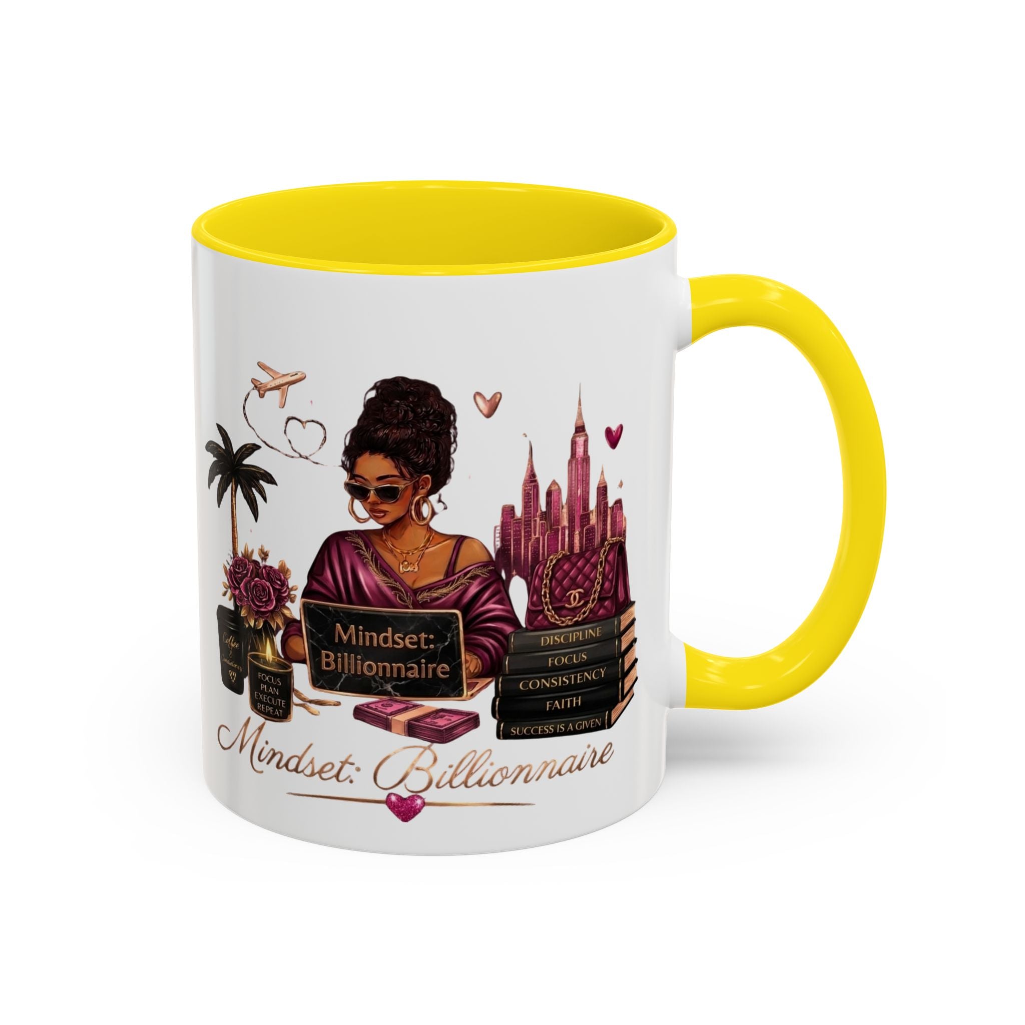 Mindset Billionaire Coffee Mug — Empowerment Coffee Cup for Ambitious Women