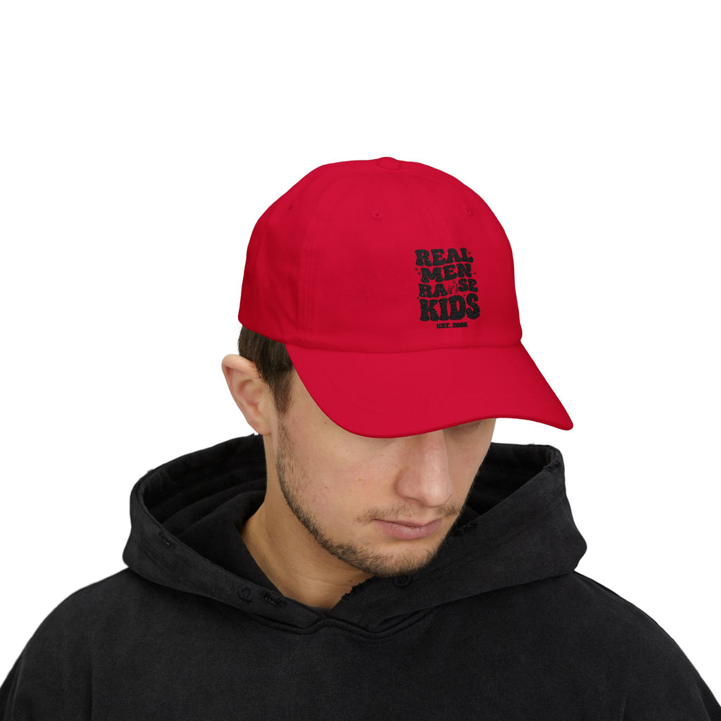 Dad Cap – “Real Men Raise Kids” Embroidered Baseball Hat