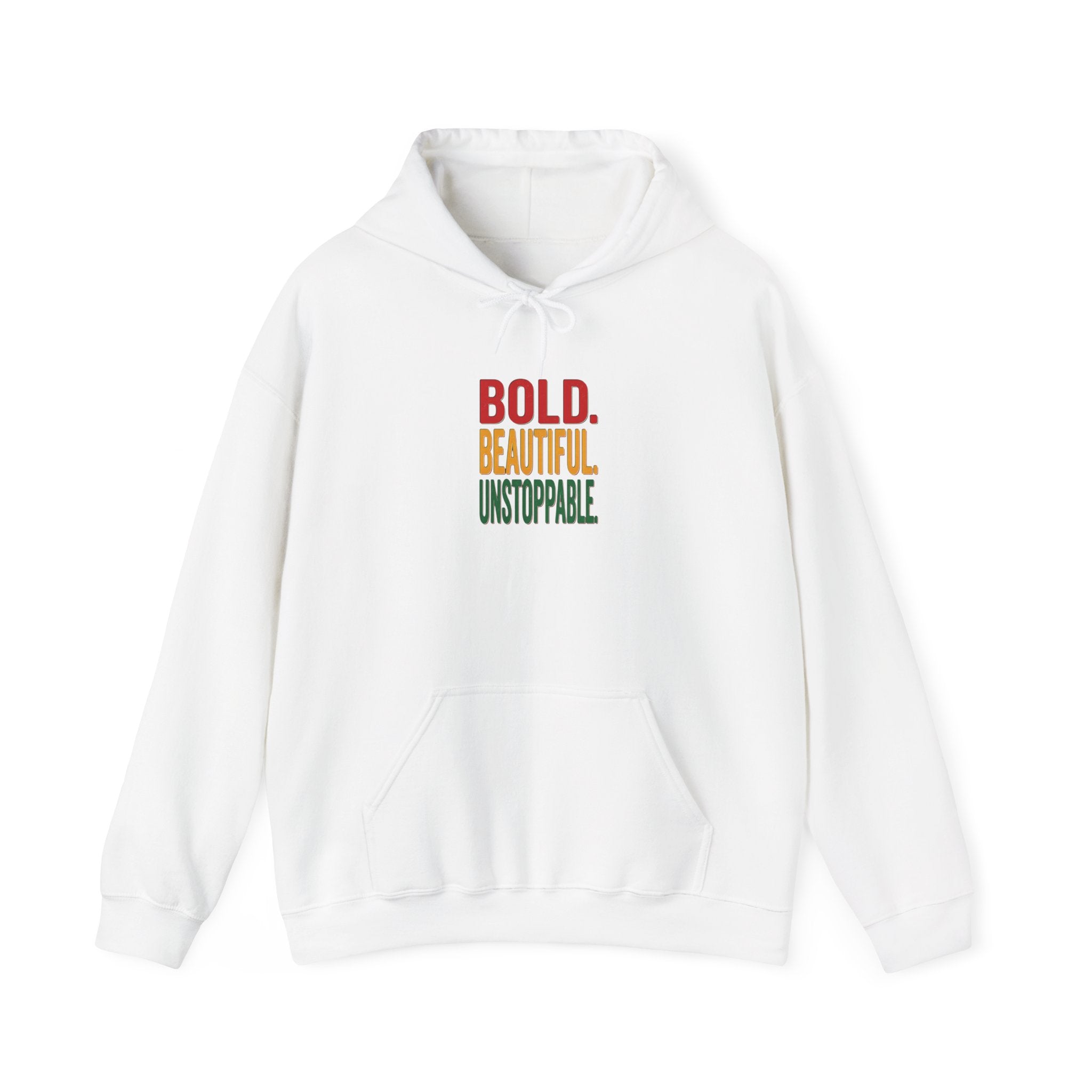 Bold Beautiful Unstoppable Hoodie | Juneteenth Pan-African Freedom 1865
