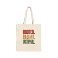 Rooted Radiant Unstoppable Tote | Juneteenth Pan-African Colors, Freedom Message