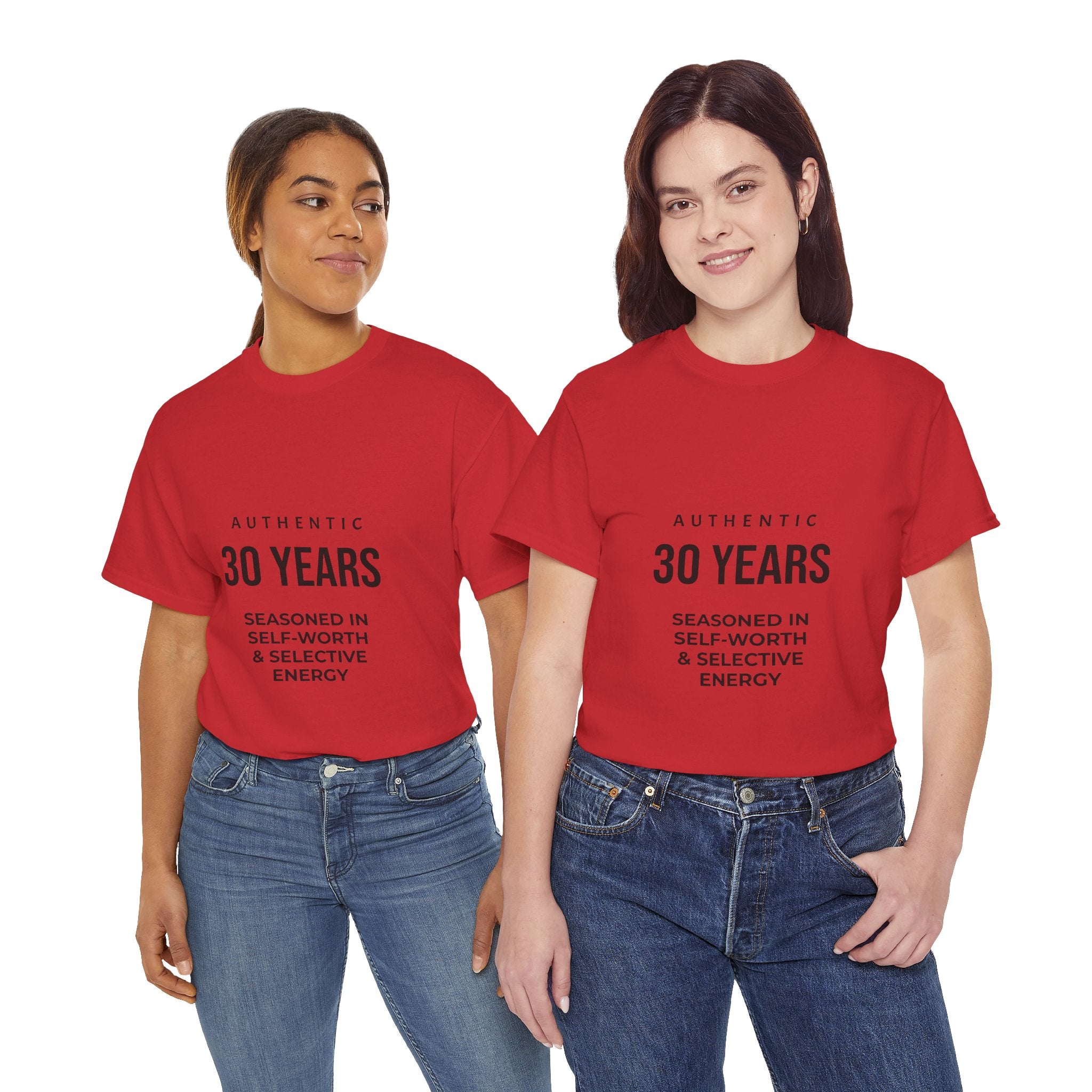 30YRS Seasoned in Self-Worth Tee — Selective Energy Graphic T-Shirt