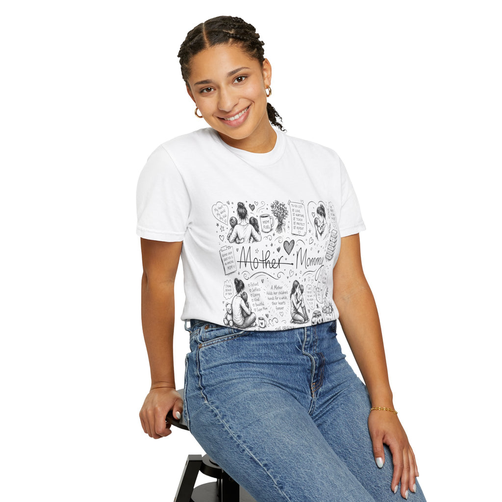 Mother's Day Doodle Gift T-Shirt — Appreciation Present for Mom